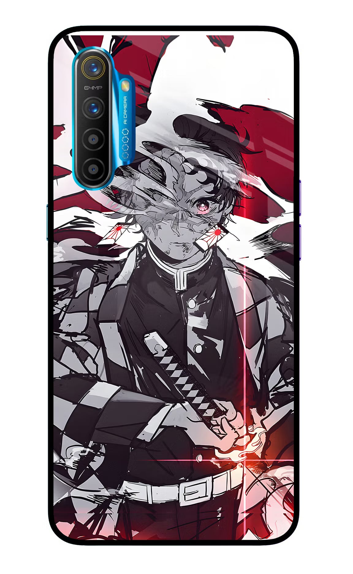 Demon Slayer Realme XT/X2 Glass Case - Demon Slayer Realme XT/X2 Glass Case Demon Slayer Realme XT/X2 Glass Case