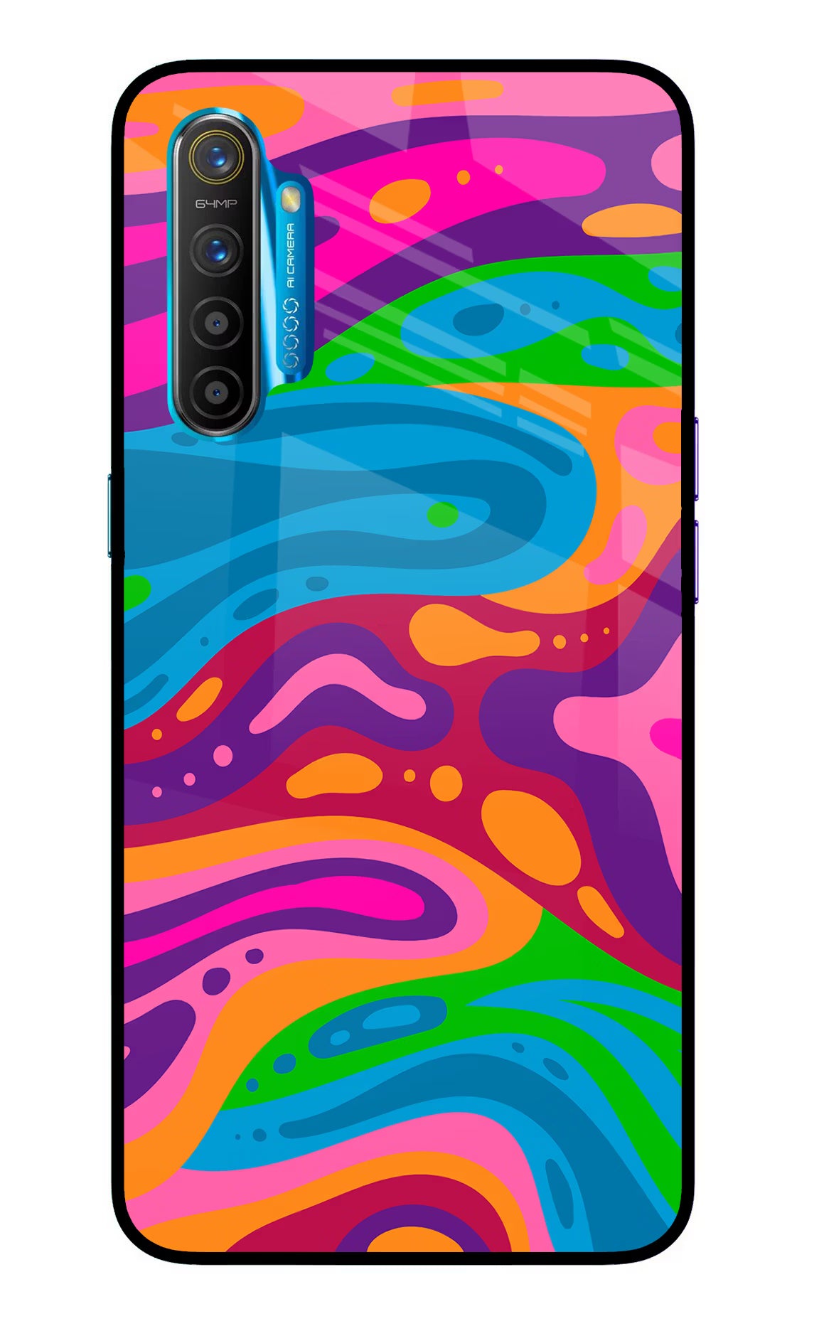 Trippy Pattern Realme XT/X2 Glass Case - Trippy Pattern Realme XT/X2 Glass Case Trippy Pattern Realme XT/X2 Glass Case