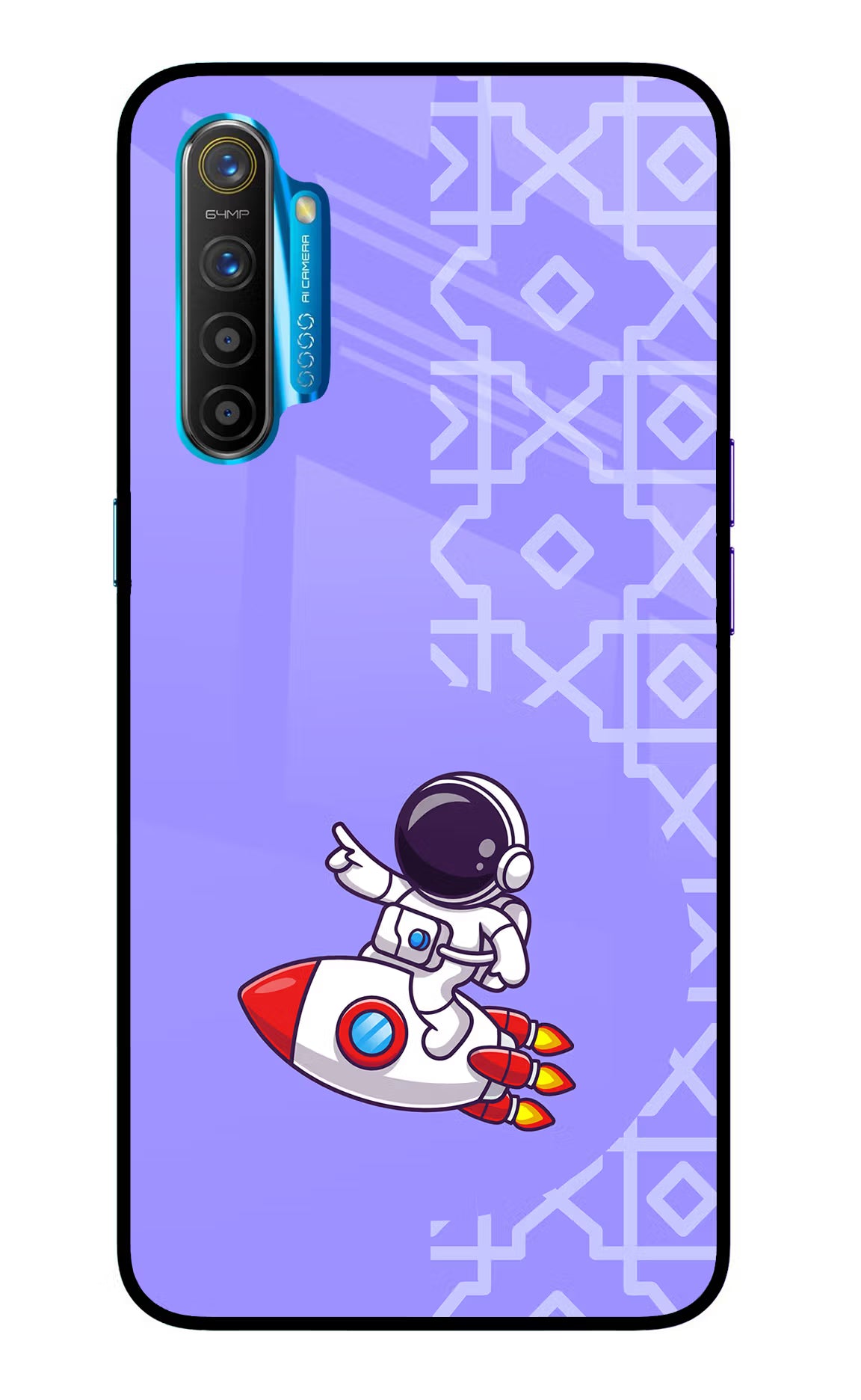 Cute Astronaut Realme XT/X2 Glass Case - Cute Astronaut Realme XT/X2 Glass Case Cute Astronaut Realme XT/X2 Glass Case
