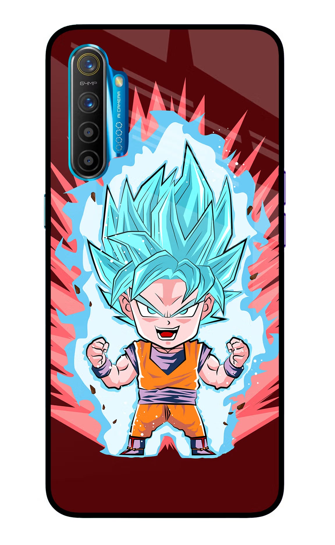 Goku Little Realme XT/X2 Glass Case - Goku Little Realme XT/X2 Glass Case Goku Little Realme XT/X2 Glass Case