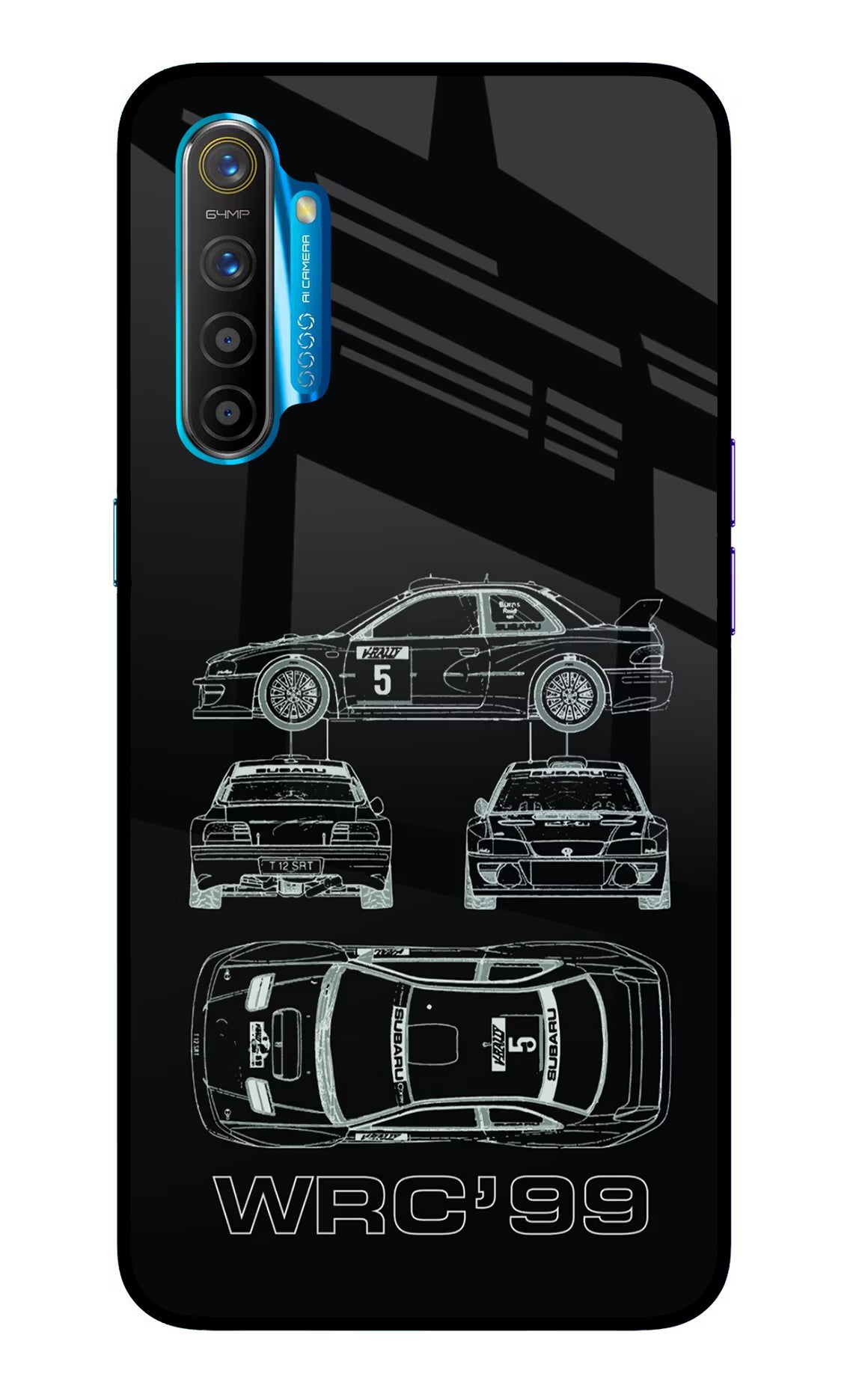 WRC'99 Realme XT/X2 Glass Case - WRC'99 Realme XT/X2 Glass Case WRC'99 Realme XT/X2 Glass Case