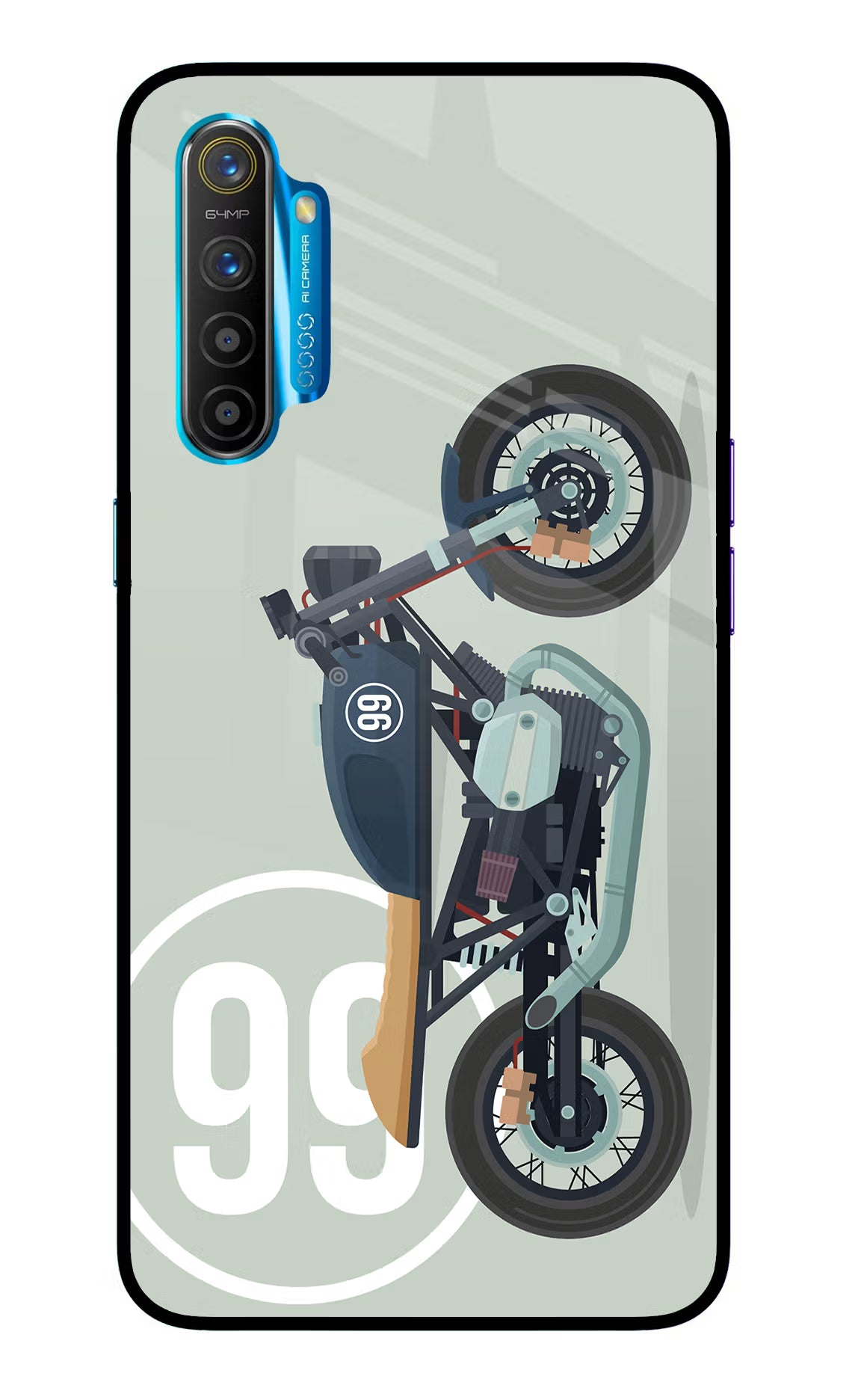 Classic Cafe Racer 99 Realme XT/X2 Glass Case - Classic Cafe Racer 99 Realme XT/X2 Glass Case Classic Cafe Racer 99 Realme XT/X2 Glass Case