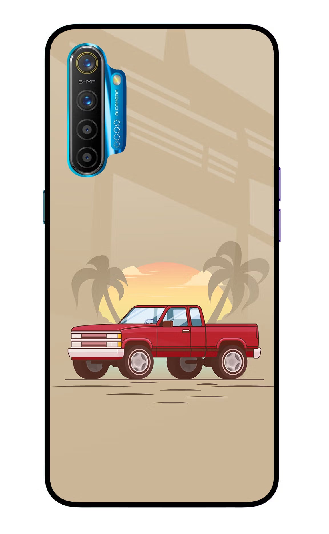 Desert Classic Drive Realme XT/X2 Glass Case - Desert Classic Drive Realme XT/X2 Glass Case Desert Classic Drive Realme XT/X2 Glass Case