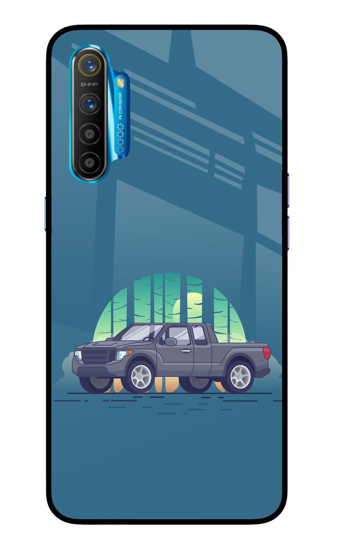 Retro Garage Vibe Realme XT/X2 Glass Case - Retro Garage Vibe Realme XT/X2 Glass Case Retro Garage Vibe Realme XT/X2 Glass Case
