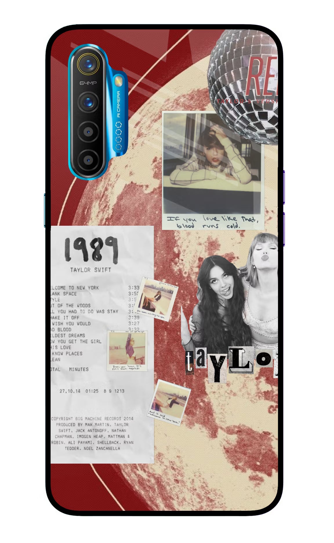 Taylor Swift Realme XT/X2 Glass Case - Taylor Swift Realme XT/X2 Glass Case Taylor Swift Realme XT/X2 Glass Case