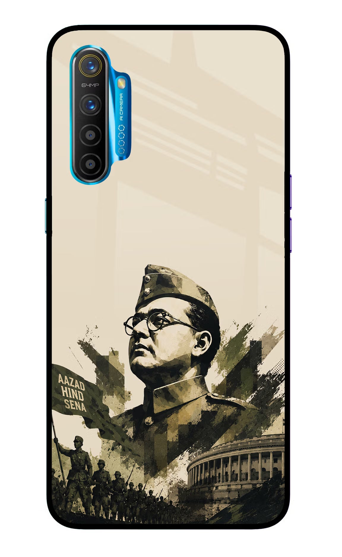 Netaji Rising Realme XT/X2 Glass Case - Netaji Rising Realme XT/X2 Glass Case Netaji Rising Realme XT/X2 Glass Case