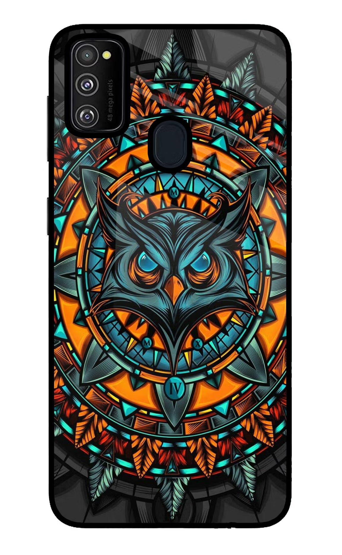 Angry Owl Art Samsung M30s Glass Case - Angry Owl Art Samsung M30s Glass Case Angry Owl Art Samsung M30s Glass Case