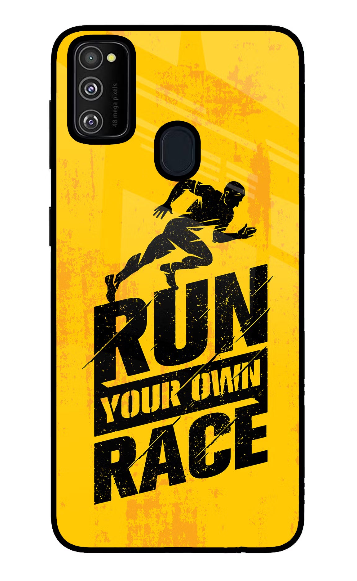 Run Your Own Race Samsung M30s Glass Case - Run Your Own Race Samsung M30s Glass Case Run Your Own Race Samsung M30s Glass Case