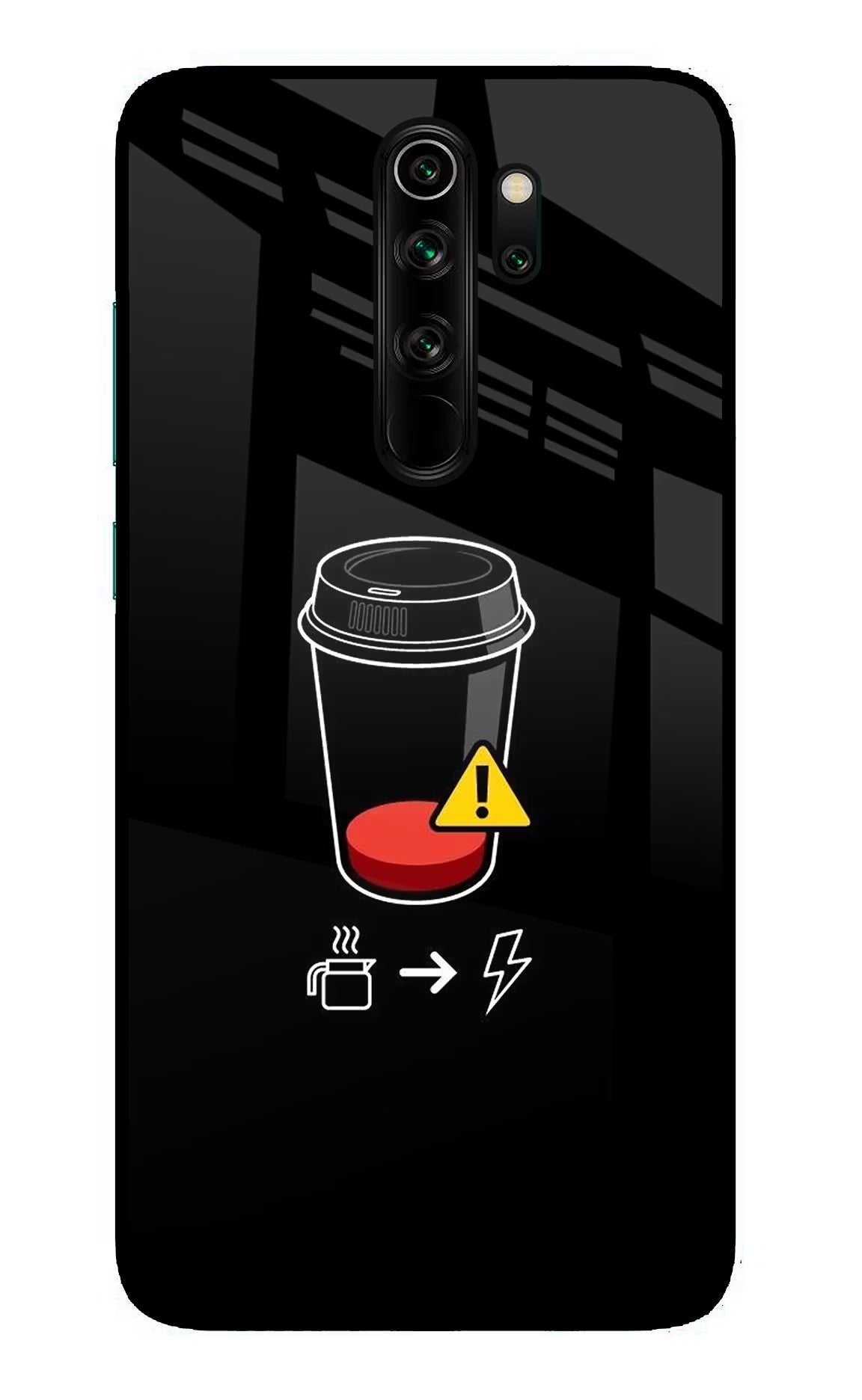 Coffee Redmi Note 8 Pro Glass Case - Coffee Redmi Note 8 Pro Glass Case Coffee Redmi Note 8 Pro Glass Case