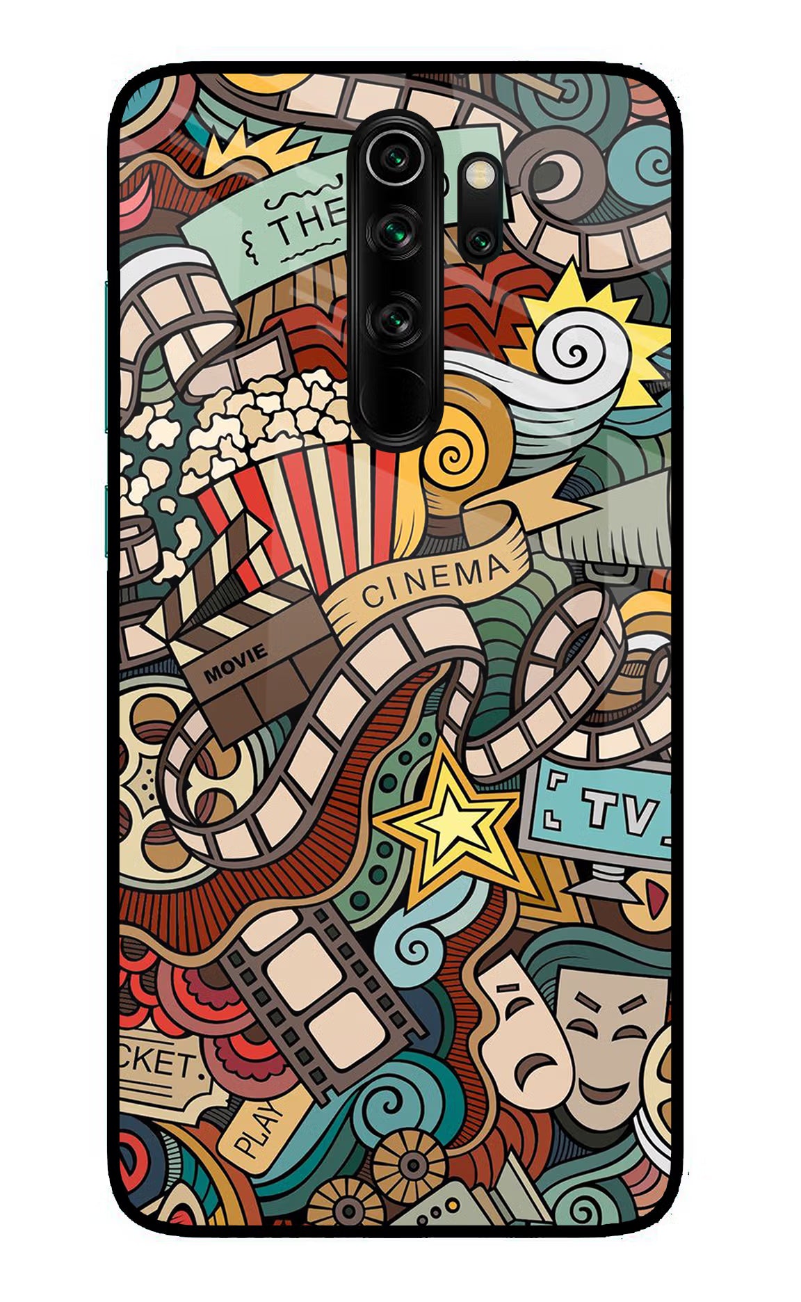 Cinema Abstract Redmi Note 8 Pro Glass Case - Cinema Abstract Redmi Note 8 Pro Glass Case Cinema Abstract Redmi Note 8 Pro Glass Case