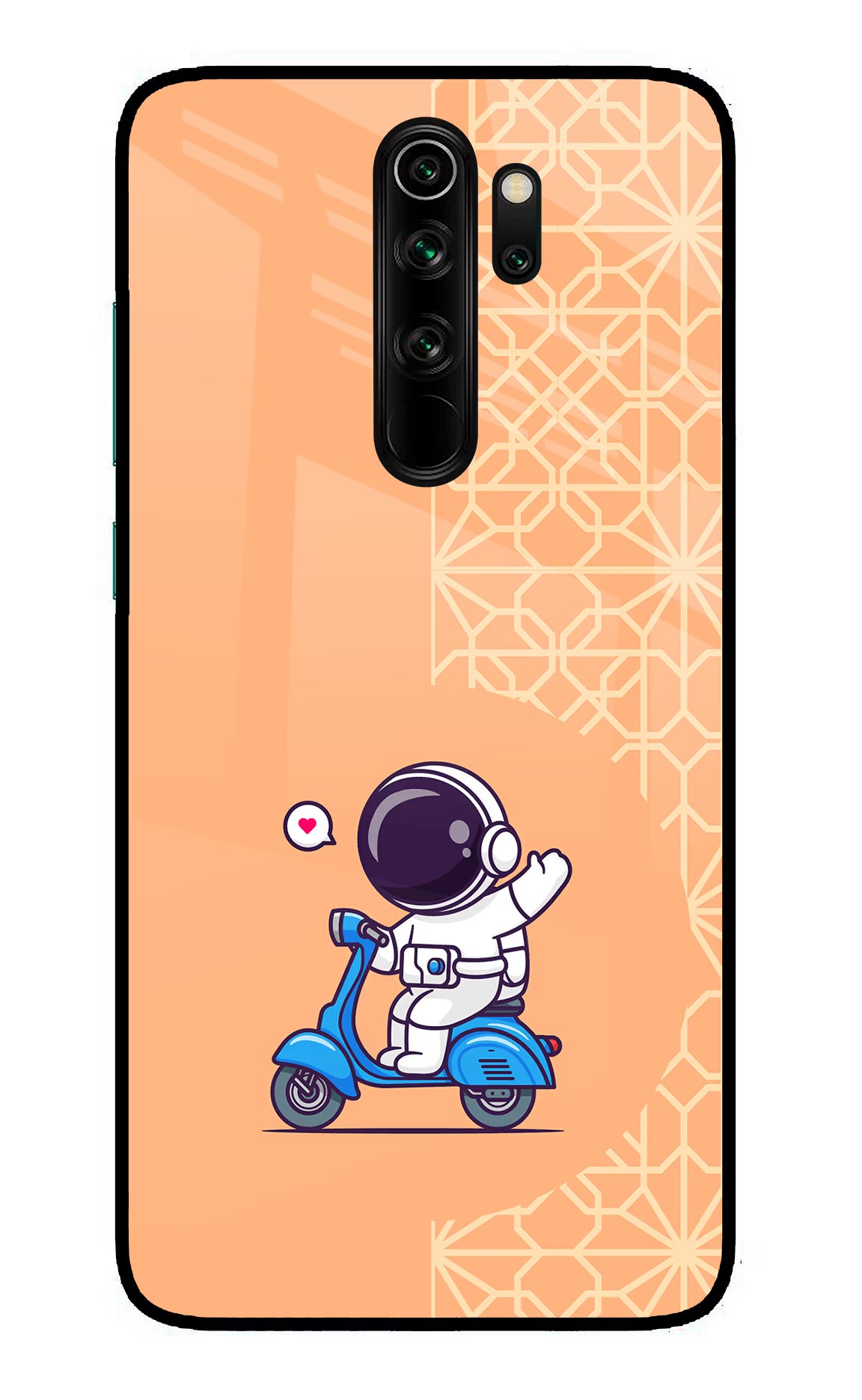 Cute Astronaut Riding Redmi Note 8 Pro Glass Case - Cute Astronaut Riding Redmi Note 8 Pro Glass Case Cute Astronaut Riding Redmi Note 8 Pro Glass Case