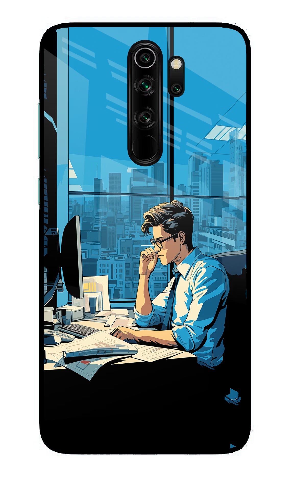 Focused Hustler (AI Generated) Redmi Note 8 Pro Glass Case - Focused Hustler (AI Generated) Redmi Note 8 Pro Glass Case Focused Hustler (AI Generated) Redmi Note 8 Pro Glass Case