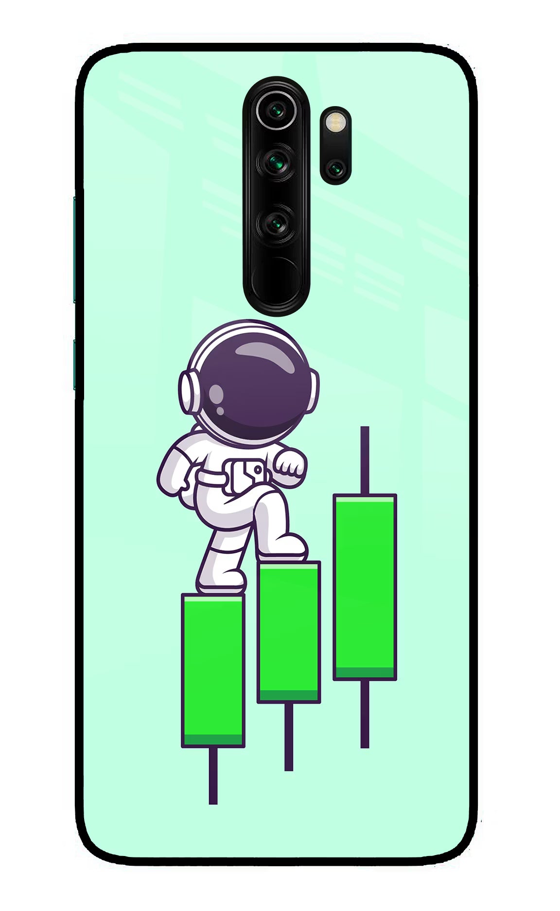 Astronaut Trader Redmi Note 8 Pro Glass Case - Astronaut Trader Redmi Note 8 Pro Glass Case Astronaut Trader Redmi Note 8 Pro Glass Case