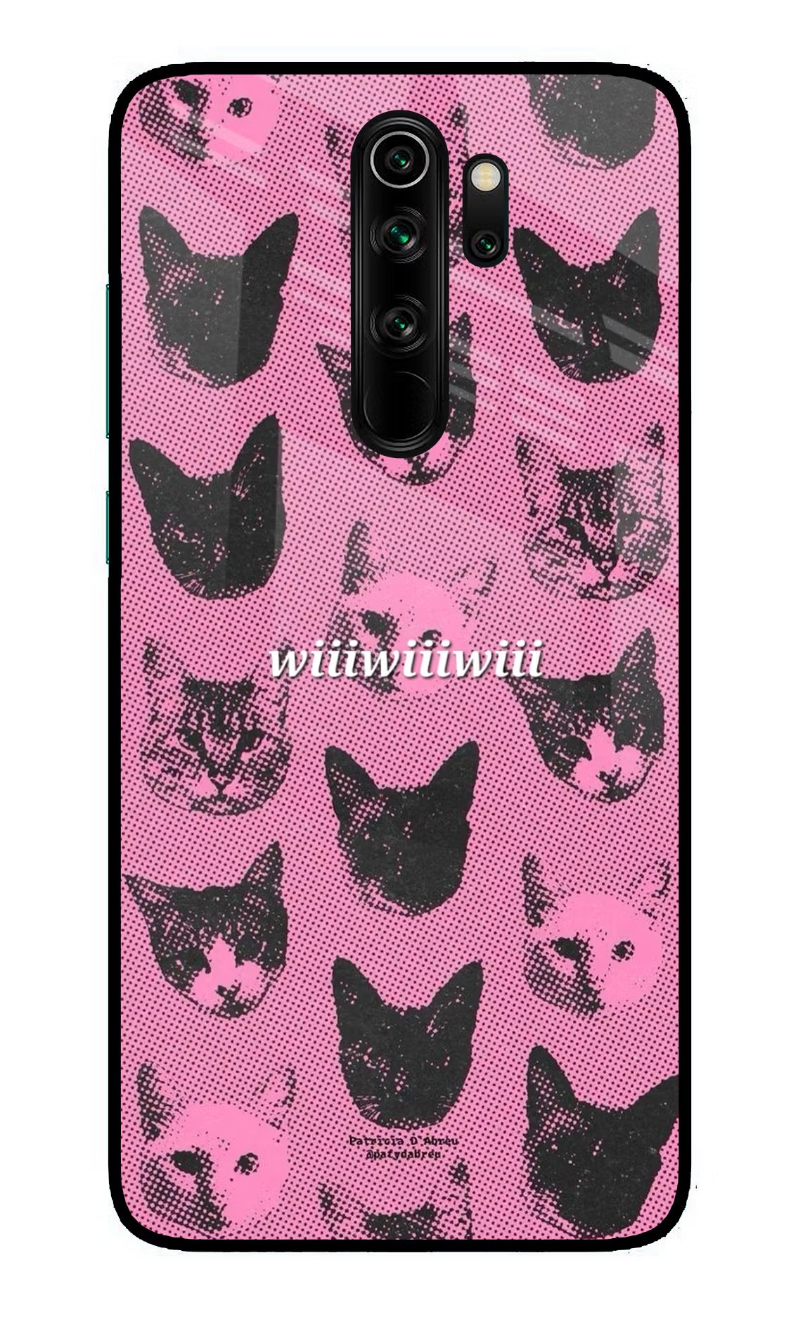 Pink Cats Redmi Note 8 Pro Glass Case - Pink Cats Redmi Note 8 Pro Glass Case Pink Cats Redmi Note 8 Pro Glass Case