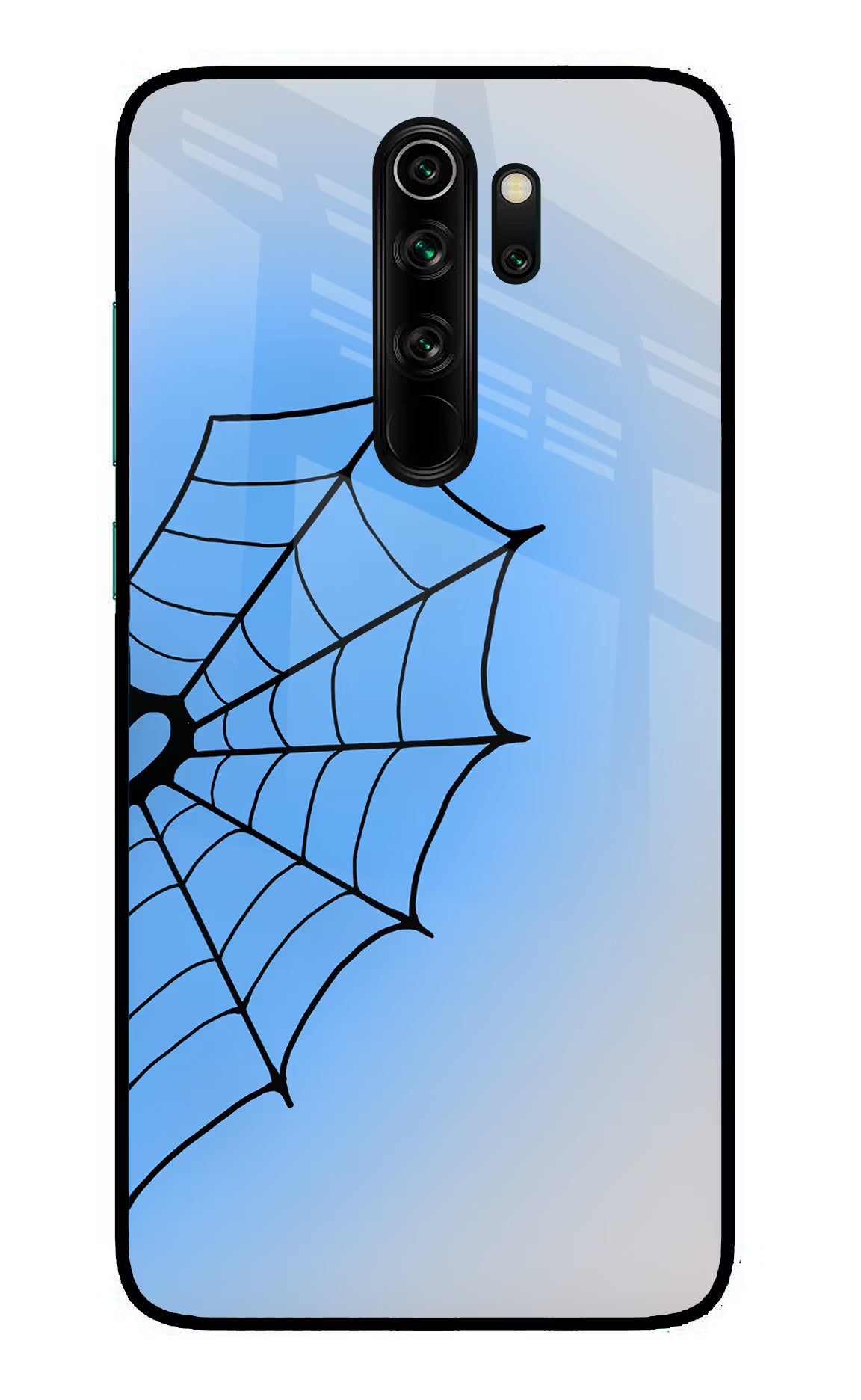 Blue Web Redmi Note 8 Pro Glass Case - Blue Web Redmi Note 8 Pro Glass Case Blue Web Redmi Note 8 Pro Glass Case