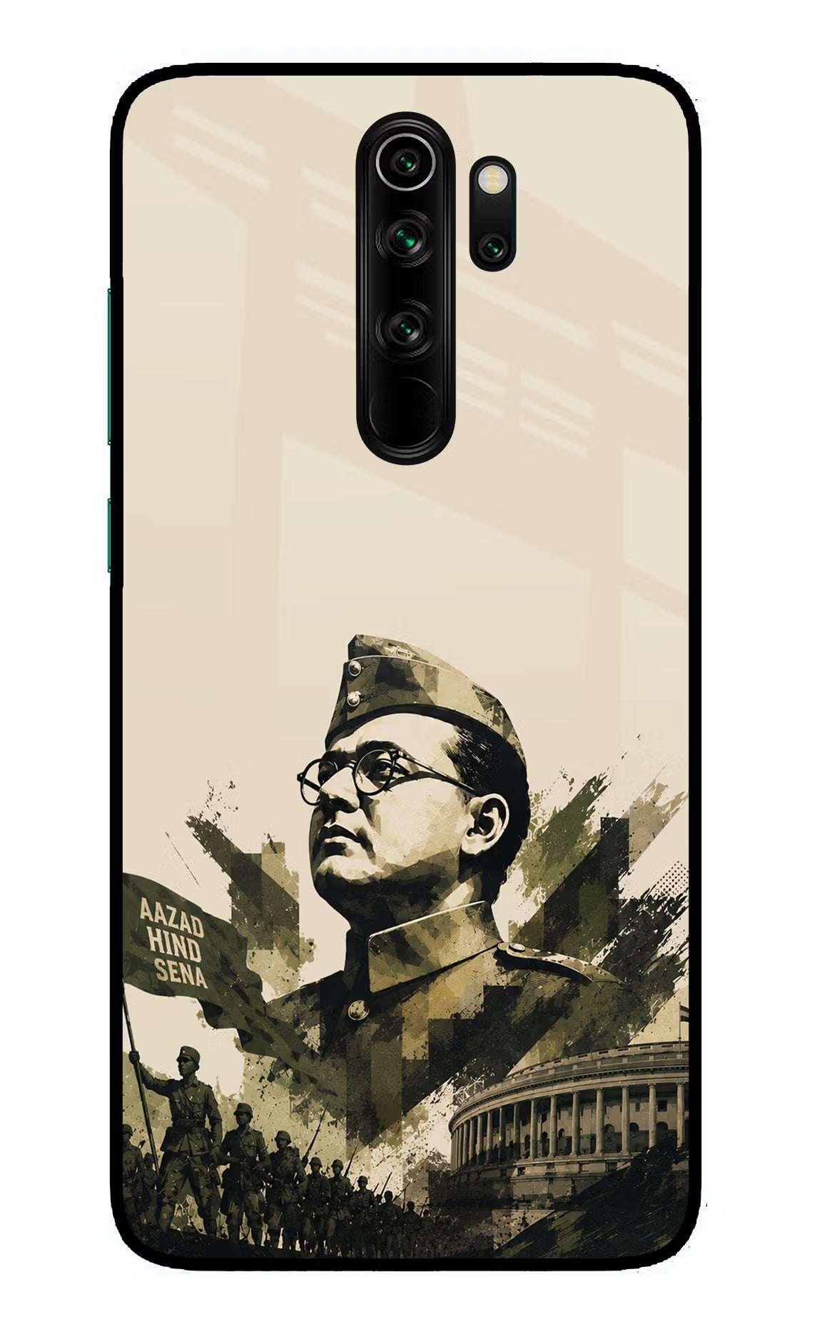 Netaji Rising Redmi Note 8 Pro Glass Case - Netaji Rising Redmi Note 8 Pro Glass Case Netaji Rising Redmi Note 8 Pro Glass Case