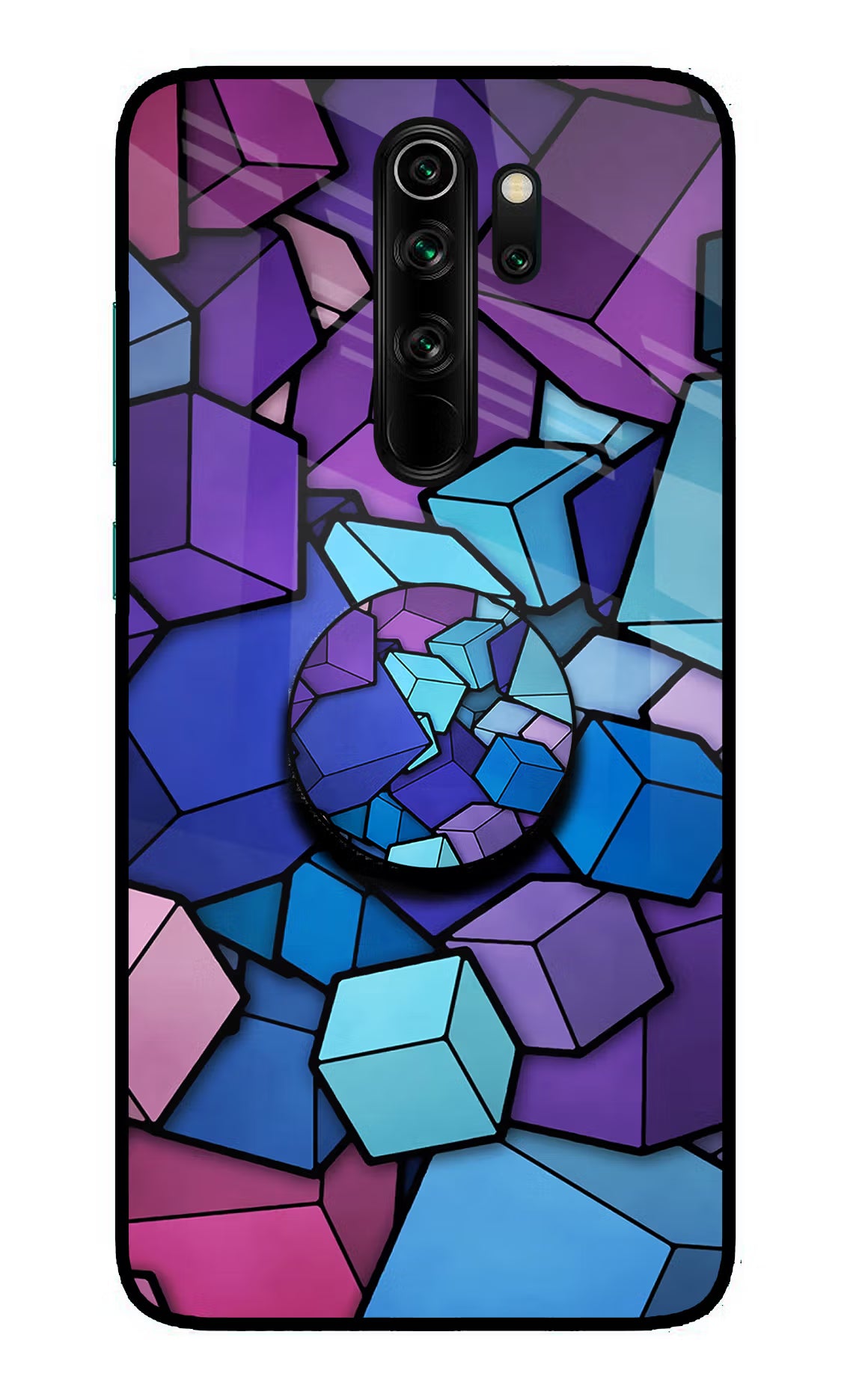 Cubic Abstract Redmi Note 8 Pro Glass Case - Cubic Abstract Redmi Note 8 Pro Glass Case Cubic Abstract Redmi Note 8 Pro Glass Case