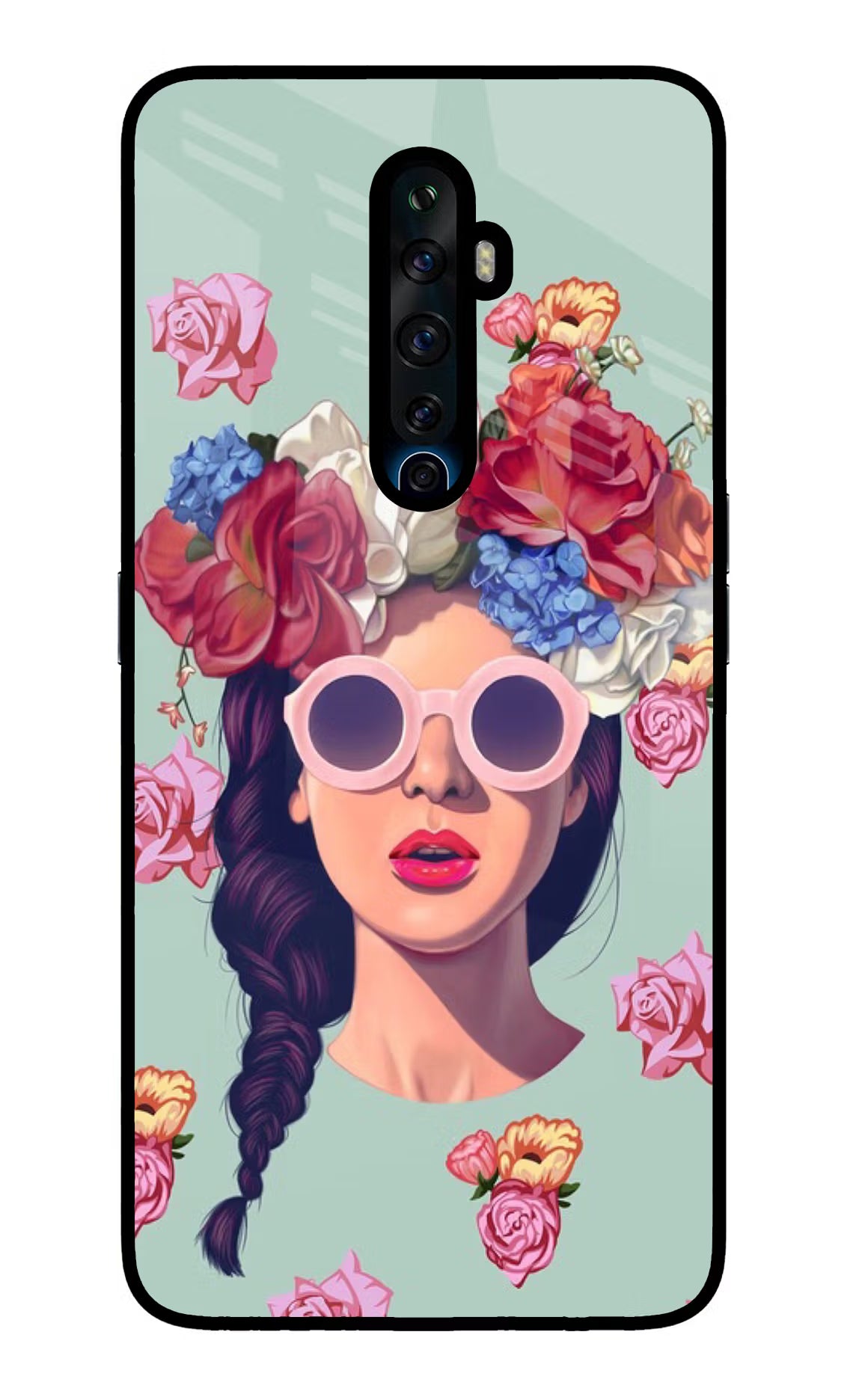 Pretty Girl Oppo Reno2 Z Glass Case - Pretty Girl Oppo Reno2 Z Glass Case Pretty Girl Oppo Reno2 Z Glass Case
