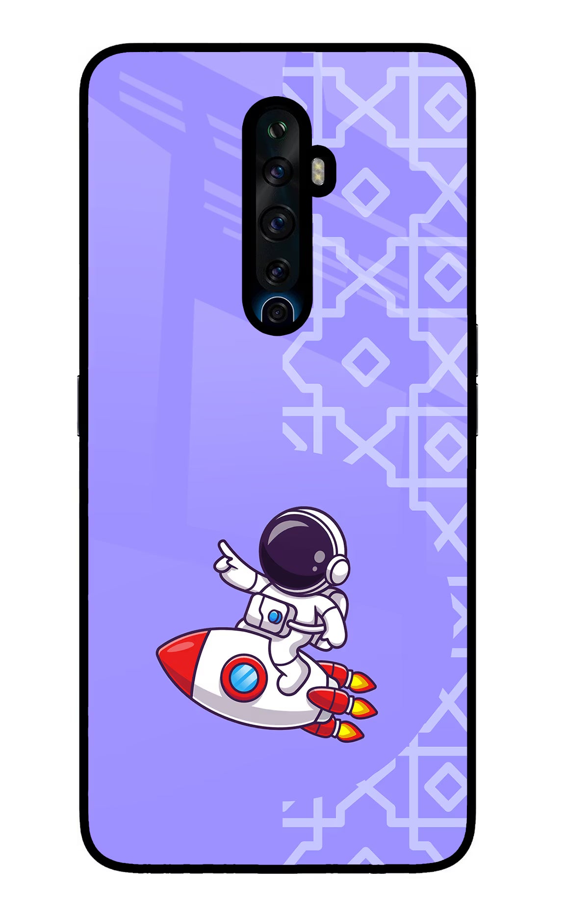 Cute Astronaut Oppo Reno2 Z Glass Case - Cute Astronaut Oppo Reno2 Z Glass Case Cute Astronaut Oppo Reno2 Z Glass Case