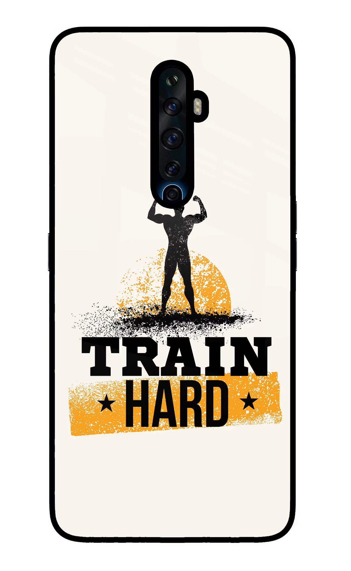 Train Hard Oppo Reno2 Z Glass Case - Train Hard Oppo Reno2 Z Glass Case Train Hard Oppo Reno2 Z Glass Case