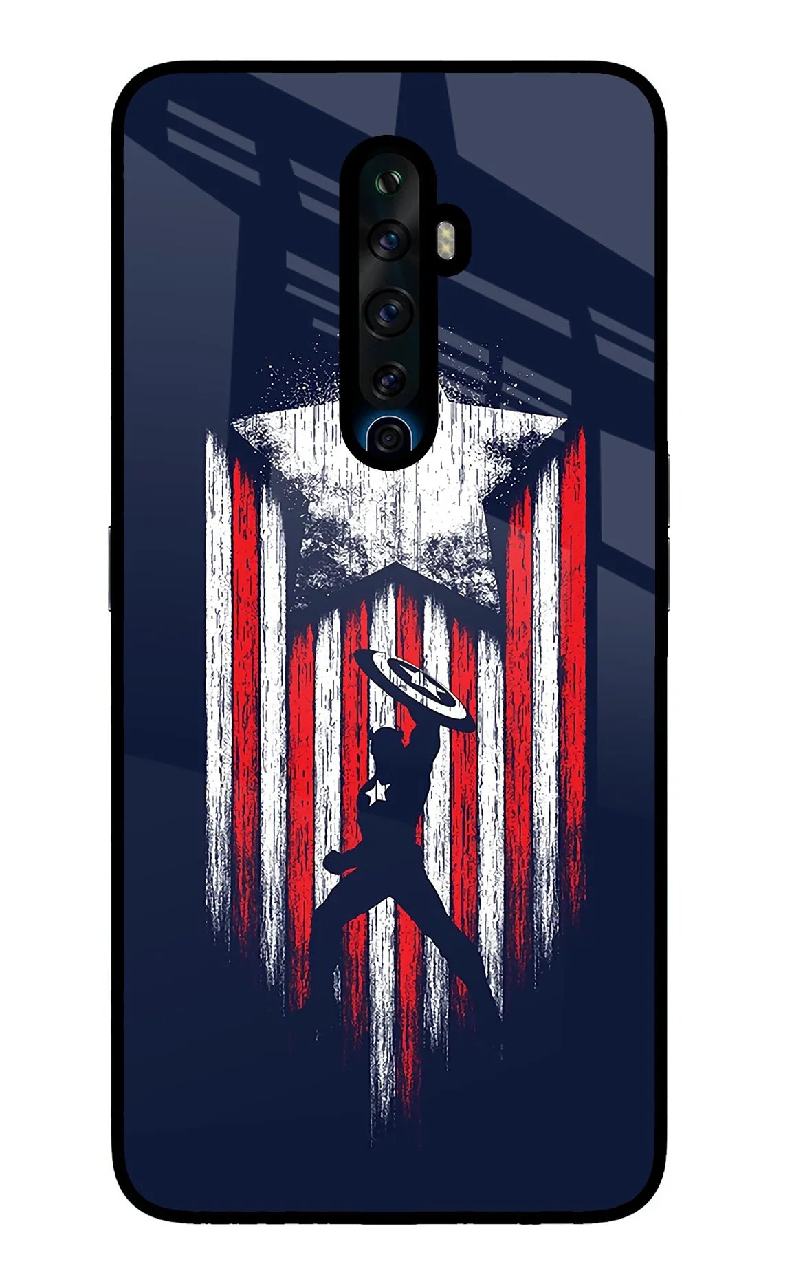 Captain America Marvel Art Oppo Reno2 Z Glass Case - Captain America Marvel Art Oppo Reno2 Z Glass Case Captain America Marvel Art Oppo Reno2 Z Glass Case
