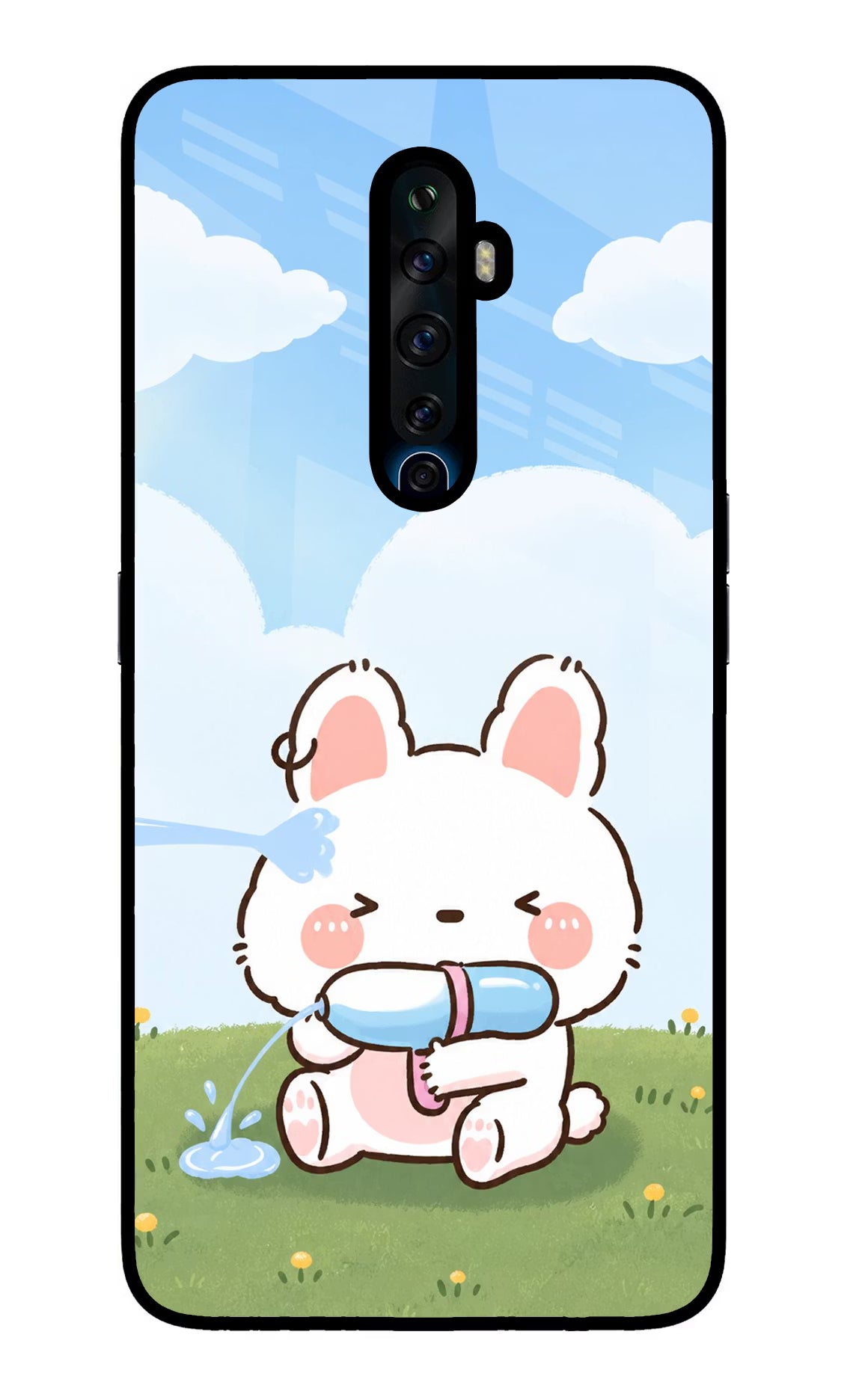 Bunny Treat Oppo Reno2 Z Glass Case - Bunny Treat Oppo Reno2 Z Glass Case Bunny Treat Oppo Reno2 Z Glass Case
