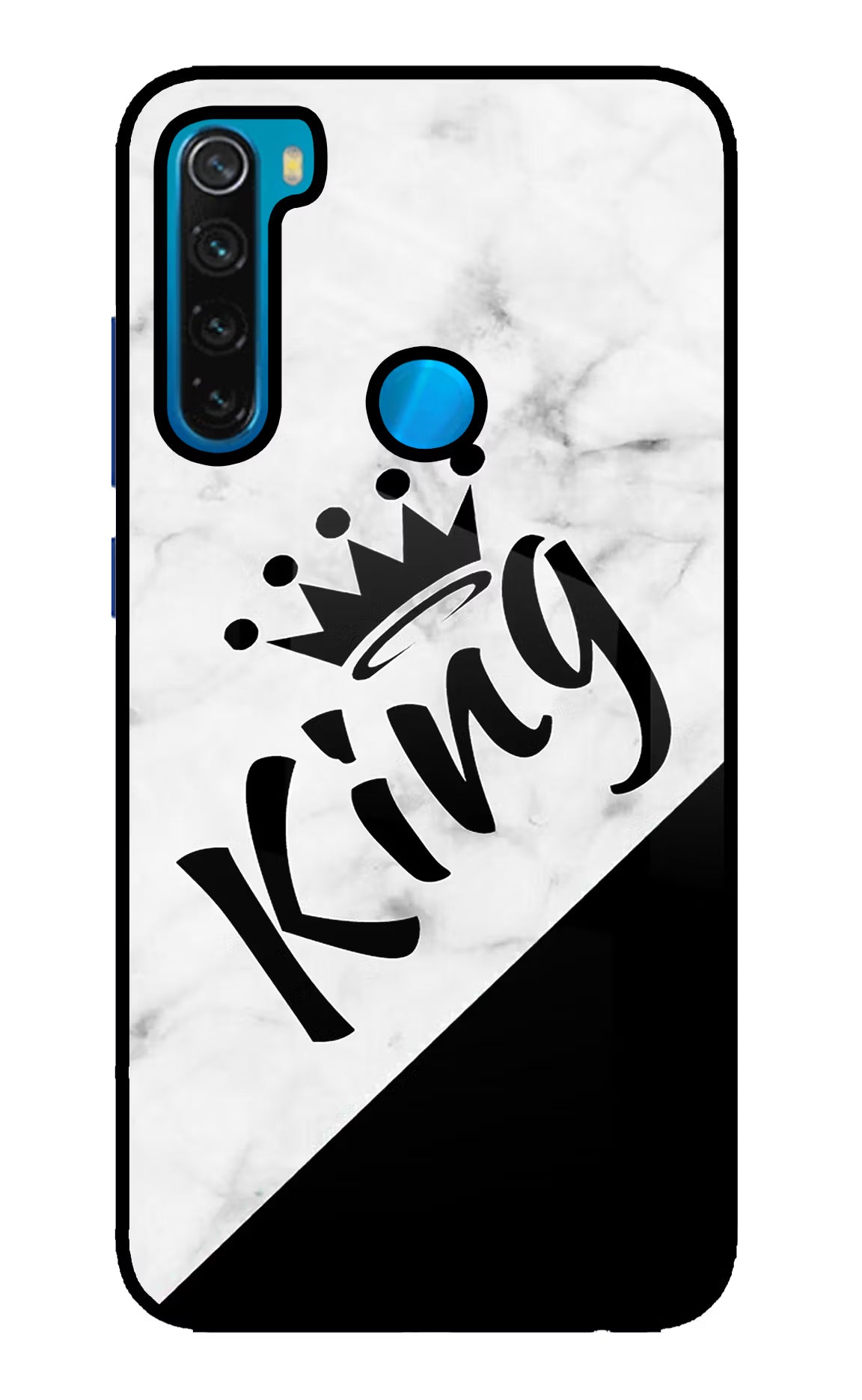 King Redmi Note 8 Glass Case - King Redmi Note 8 Glass Case King Redmi Note 8 Glass Case