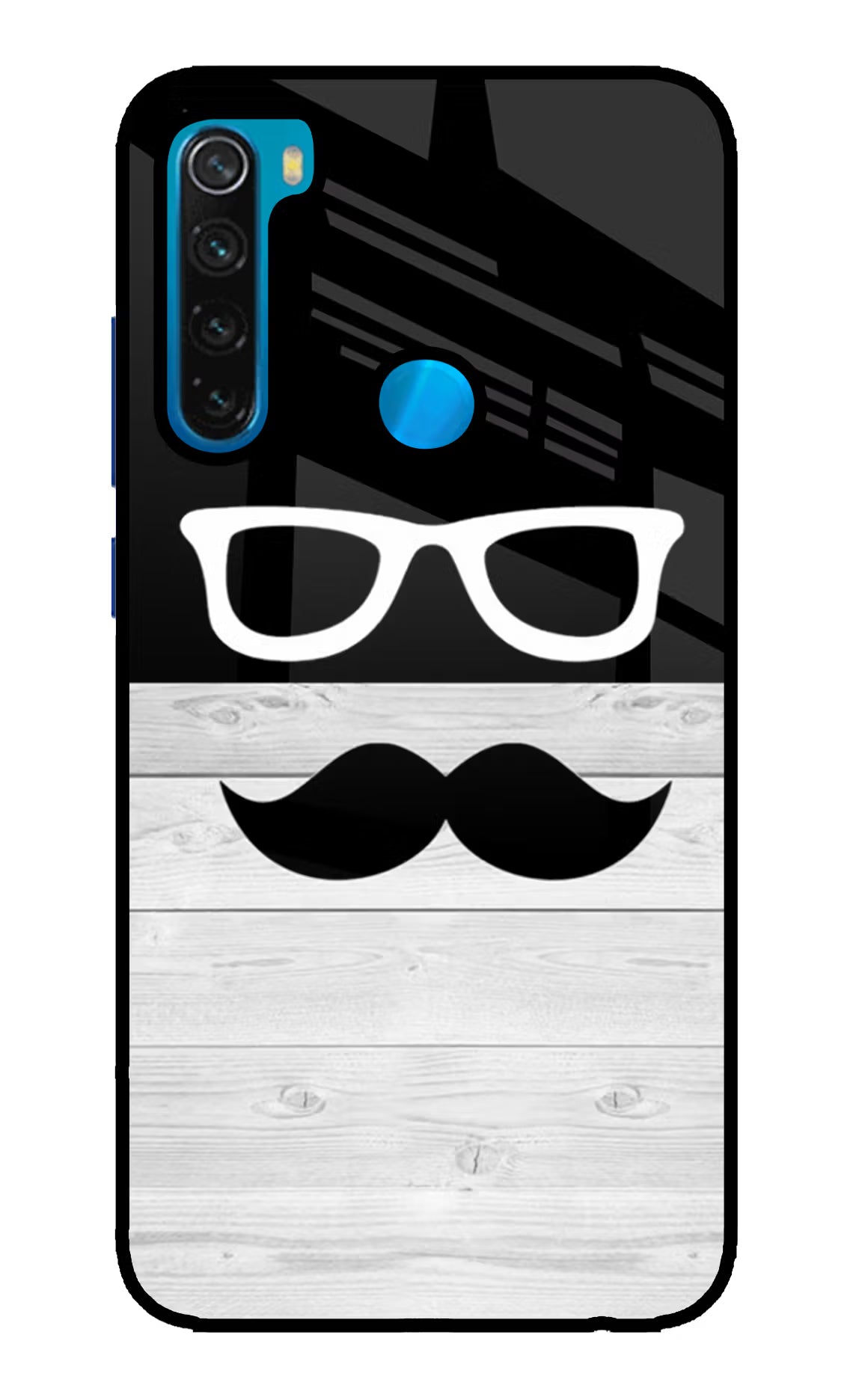Mustache Redmi Note 8 Glass Case - Mustache Redmi Note 8 Glass Case Mustache Redmi Note 8 Glass Case