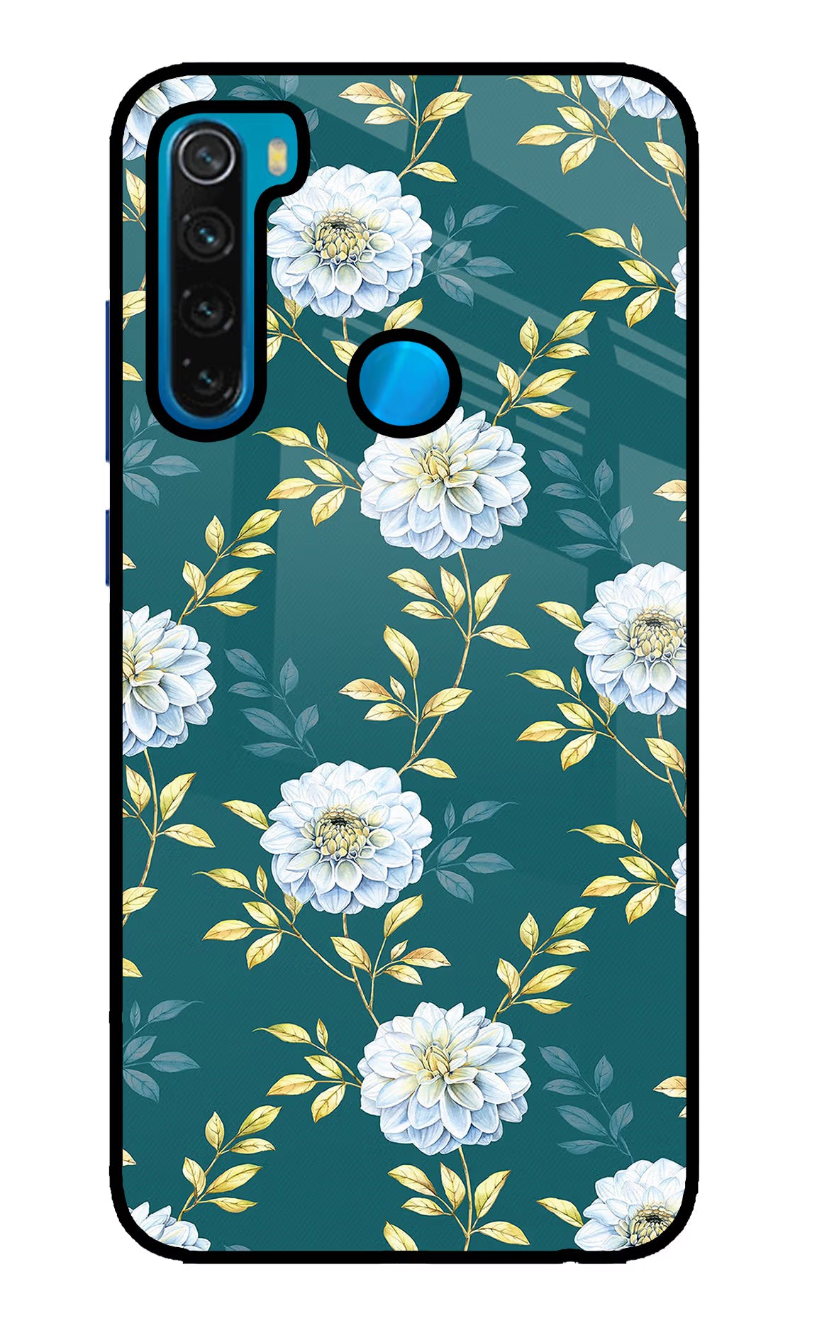 Flowers Redmi Note 8 Glass Case - Flowers Redmi Note 8 Glass Case Flowers Redmi Note 8 Glass Case
