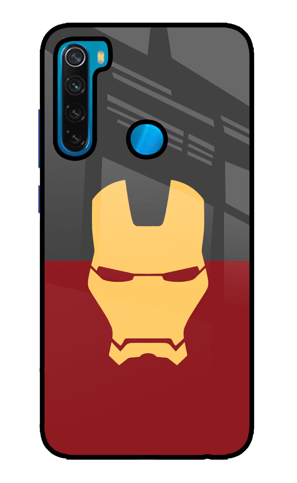 Ironman Redmi Note 8 Glass Case - Ironman Redmi Note 8 Glass Case Ironman Redmi Note 8 Glass Case
