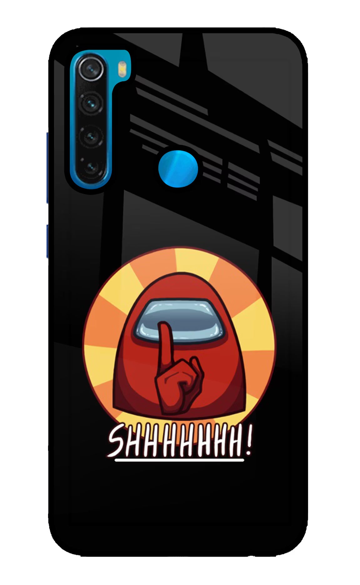Among Us Shhh! Redmi Note 8 Glass Case - Among Us Shhh! Redmi Note 8 Glass Case Among Us Shhh! Redmi Note 8 Glass Case