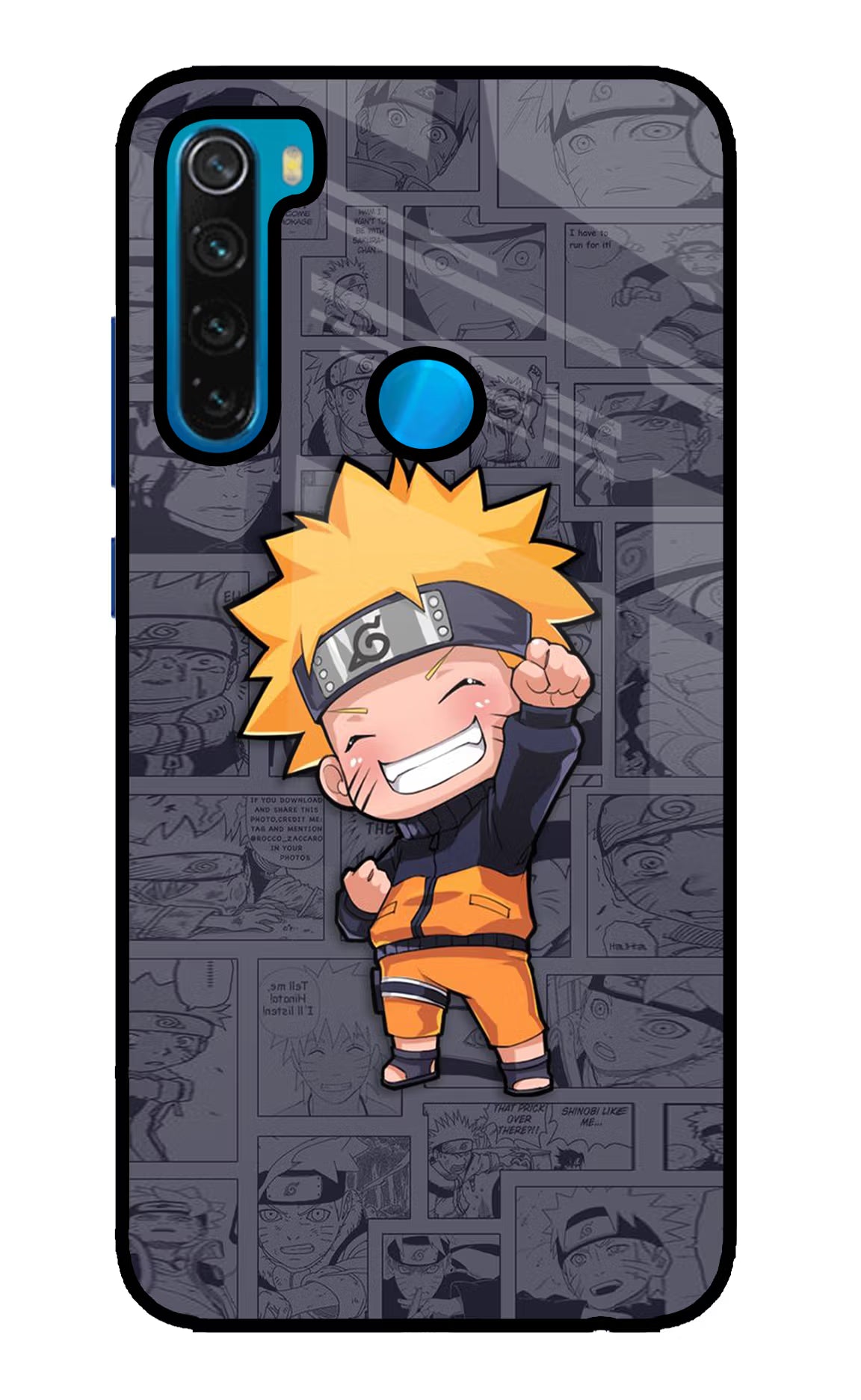 Chota Naruto Redmi Note 8 Glass Case - Chota Naruto Redmi Note 8 Glass Case Chota Naruto Redmi Note 8 Glass Case