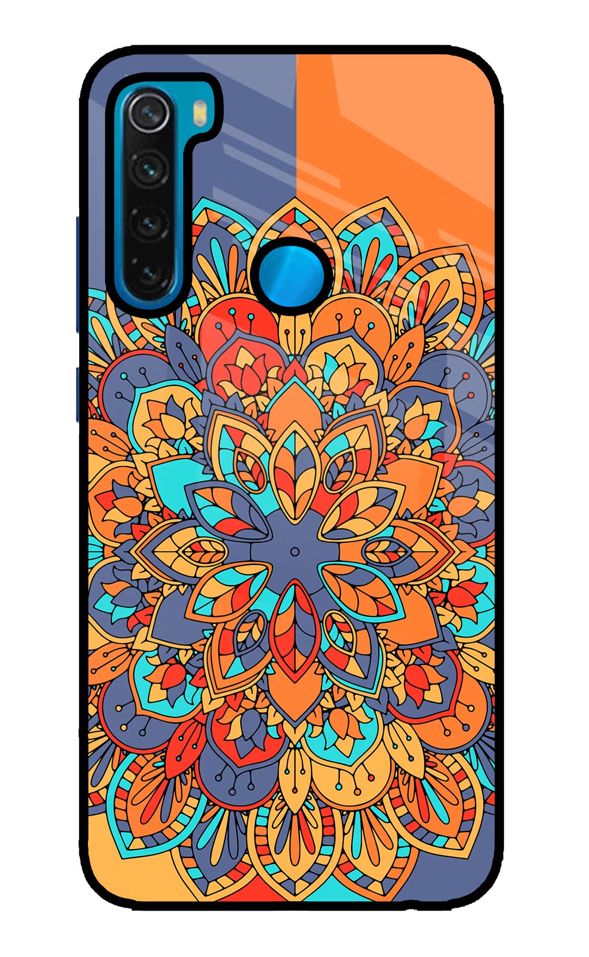 Color Mandala Redmi Note 8 Glass Case - Color Mandala Redmi Note 8 Glass Case Color Mandala Redmi Note 8 Glass Case