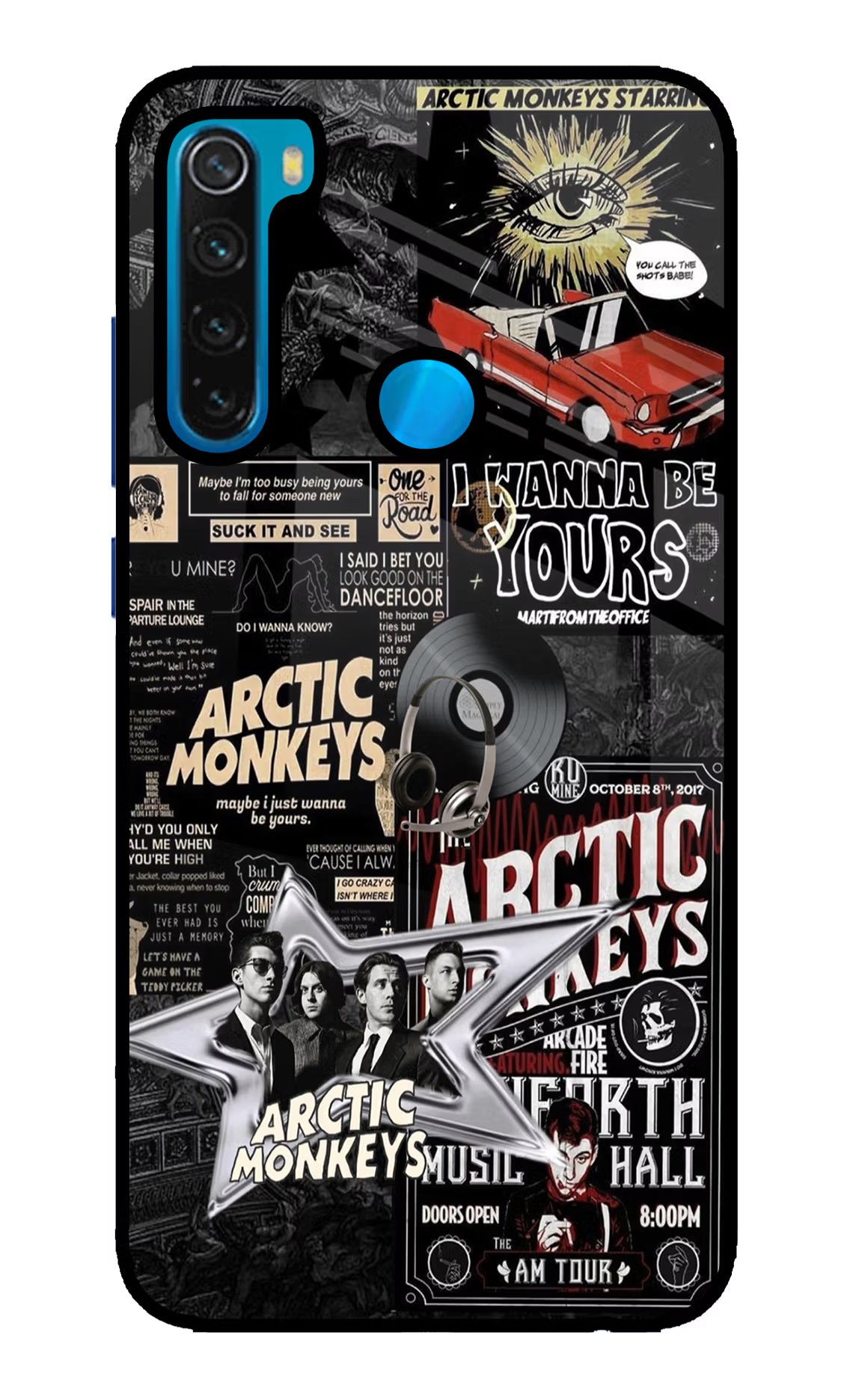 Arctic Monkeys Redmi Note 8 Glass Case - Arctic Monkeys Redmi Note 8 Glass Case Arctic Monkeys Redmi Note 8 Glass Case