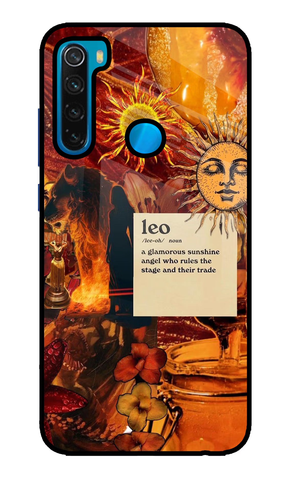 Leo Zodiac Redmi Note 8 Glass Case - Leo Zodiac Redmi Note 8 Glass Case Leo Zodiac Redmi Note 8 Glass Case