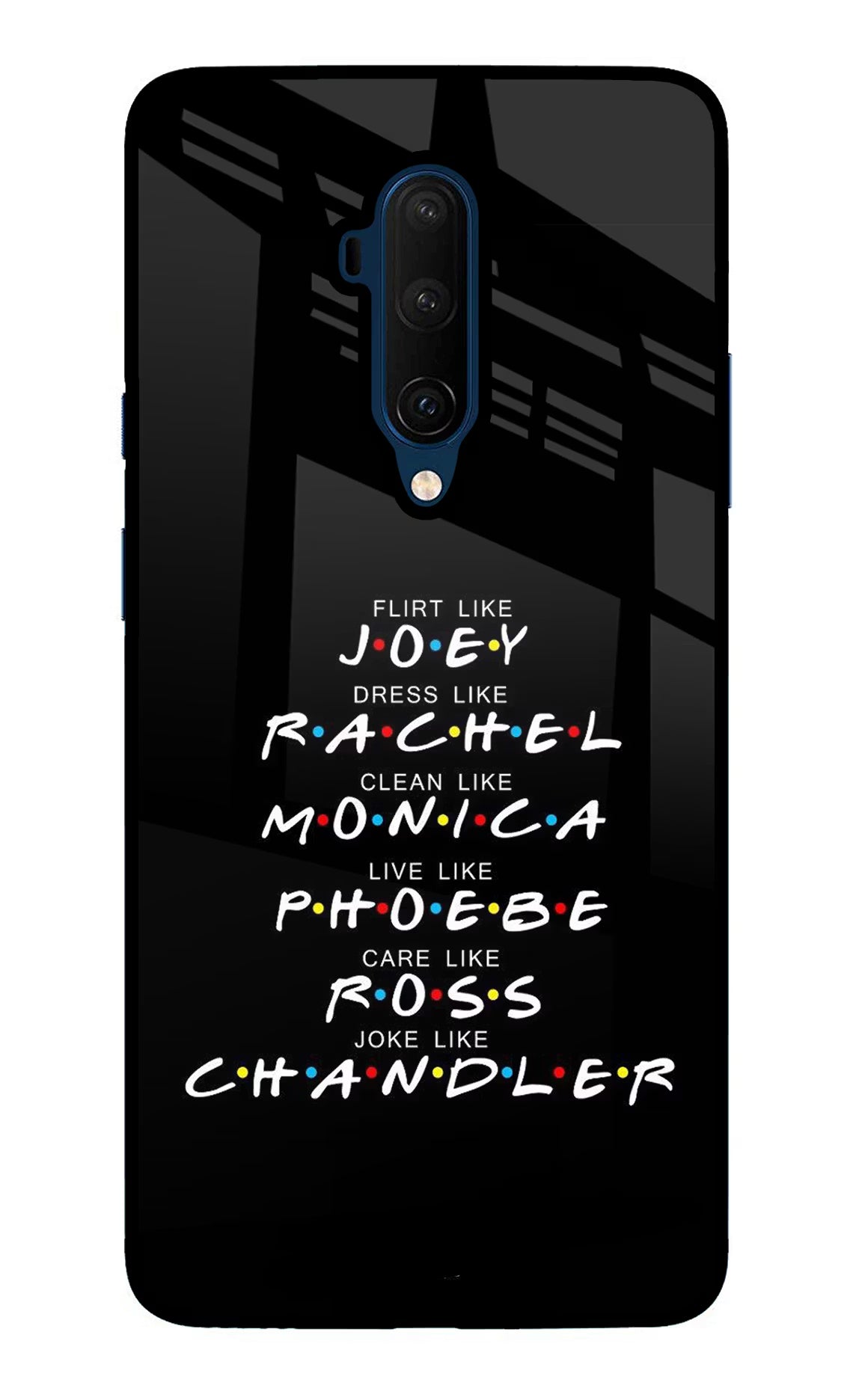 FRIENDS Character Oneplus 7T Pro Glass Case - FRIENDS Character Oneplus 7T Pro Glass Case FRIENDS Character Oneplus 7T Pro Glass Case