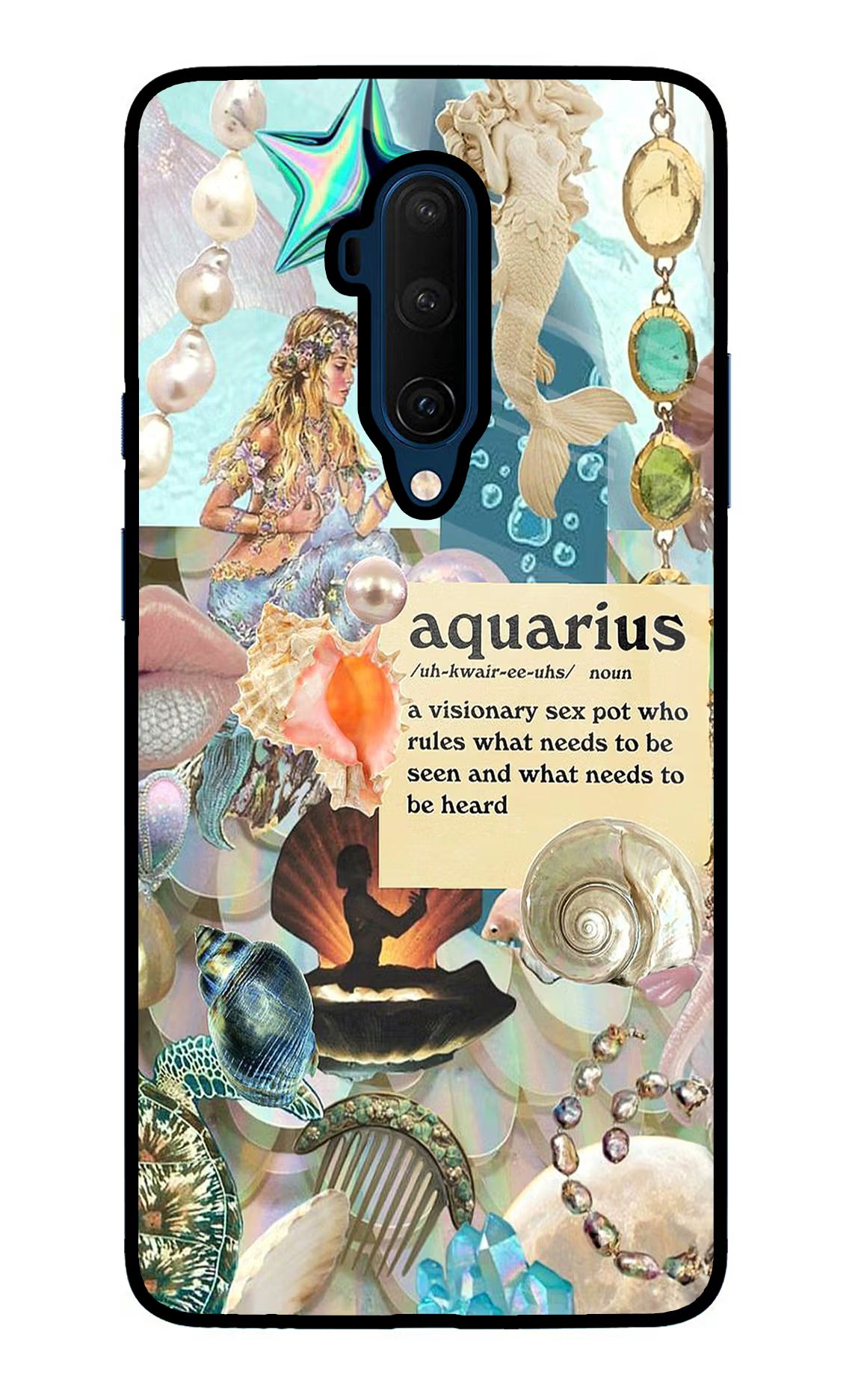 Aquarius Zodiac Oneplus 7T Pro Glass Case - Aquarius Zodiac Oneplus 7T Pro Glass Case Aquarius Zodiac Oneplus 7T Pro Glass Case