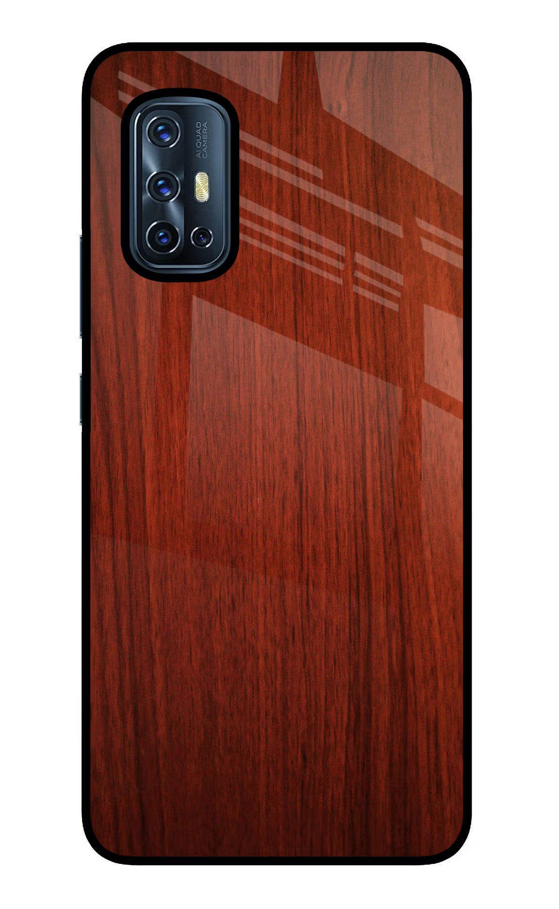 Wooden Plain Pattern Vivo V17 Glass Case - Wooden Plain Pattern Vivo V17 Glass Case Wooden Plain Pattern Vivo V17 Glass Case