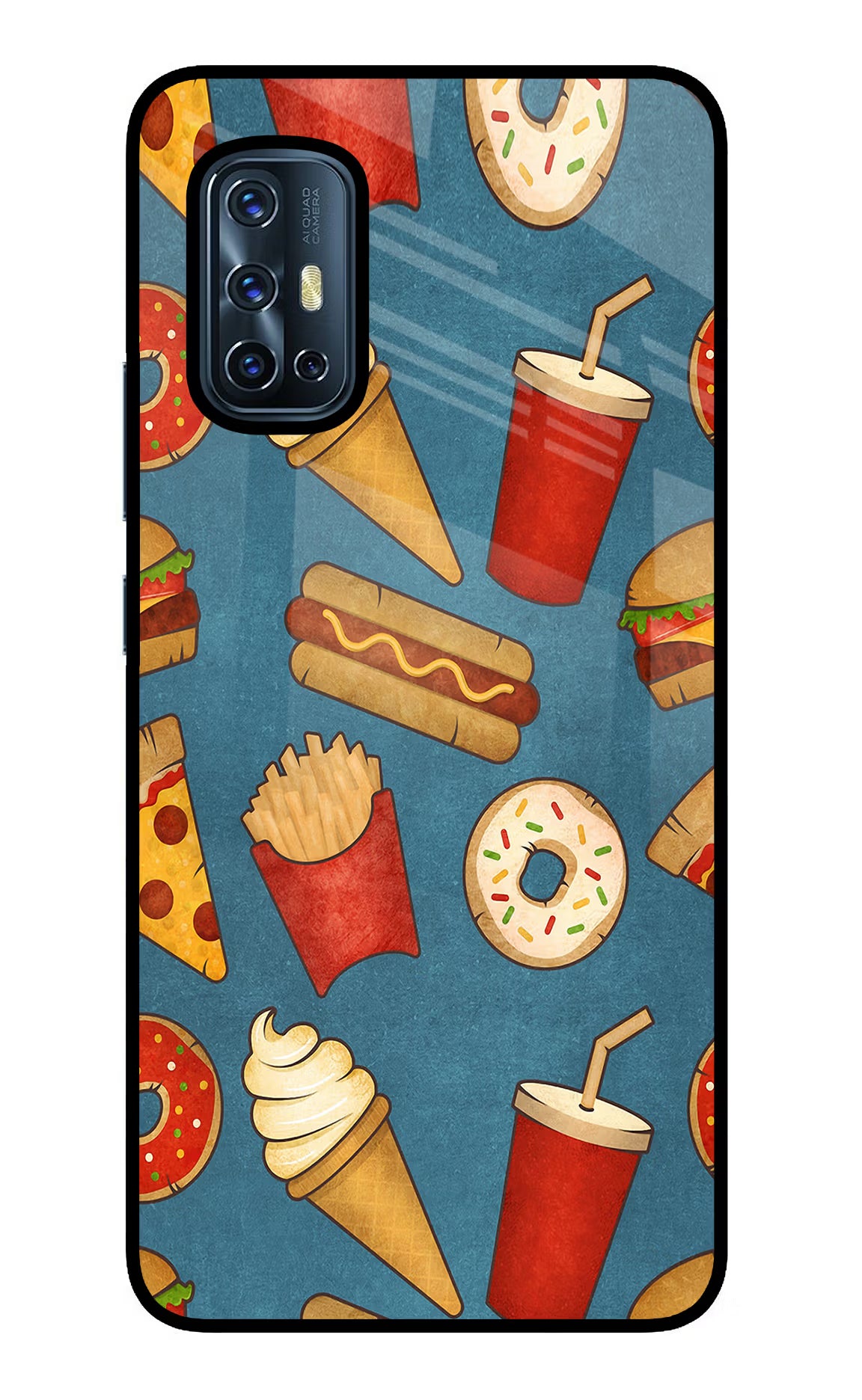 Foodie Vivo V17 Back Cover - Foodie Vivo V17 Glass Case Back Cover by Casekaro Foodie Vivo V17 Glass Case Back Cover by Casekaro