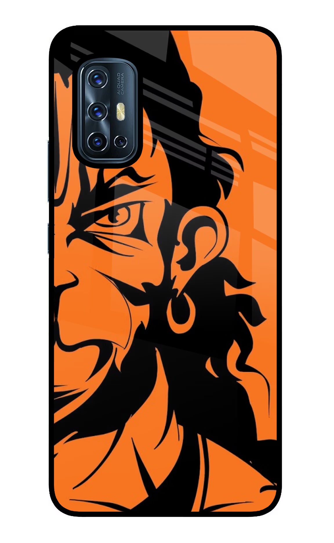 Hanuman Vivo V17 Back Cover - Hanuman Vivo V17 Glass Case Back Cover by Casekaro Hanuman Vivo V17 Glass Case Back Cover by Casekaro
