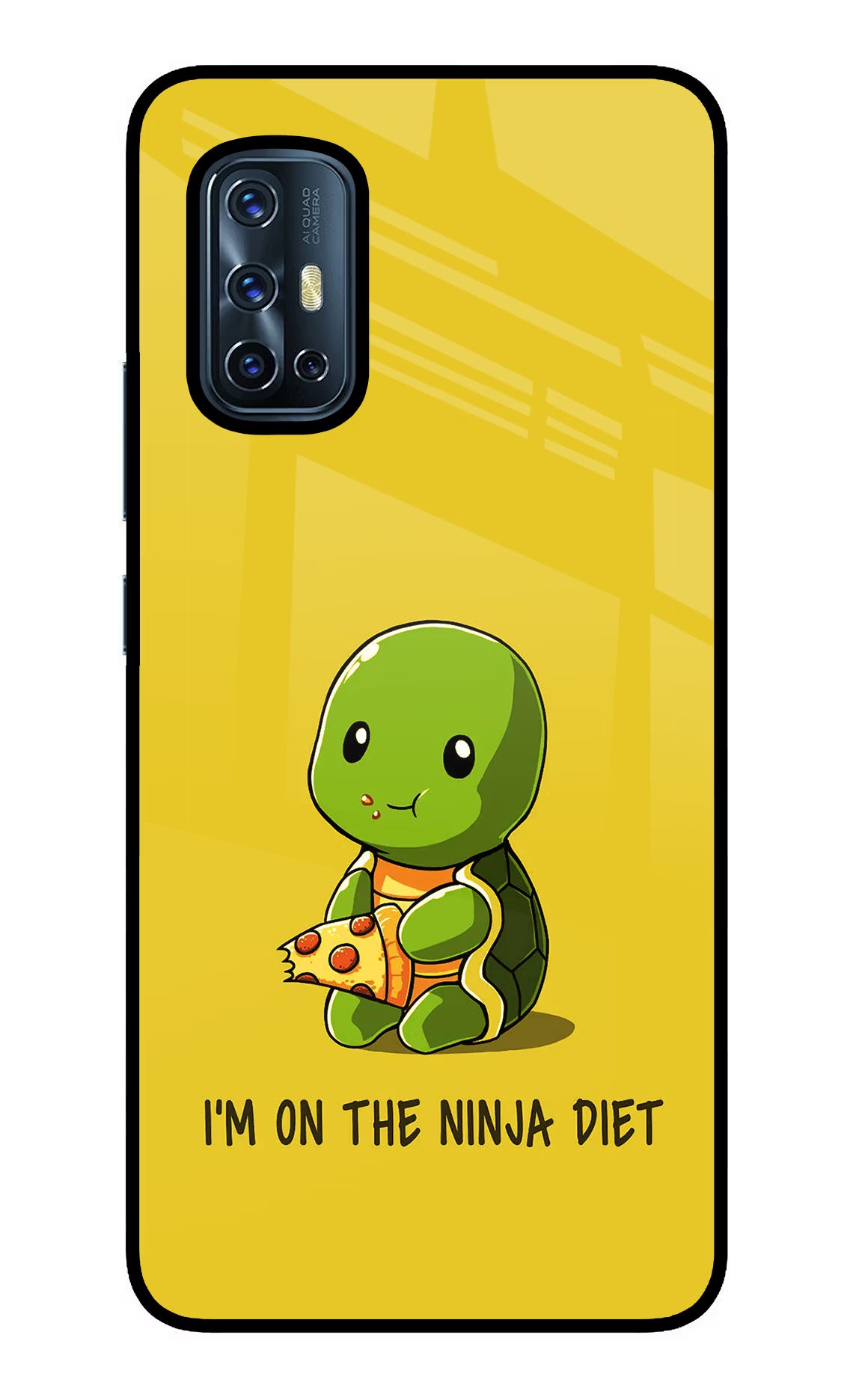 I'm on Ninja Diet Vivo V17 Back Cover - I'm on Ninja Diet Vivo V17 Glass Case Back Cover by Casekaro I'm on Ninja Diet Vivo V17 Glass Case Back Cover by Casekaro