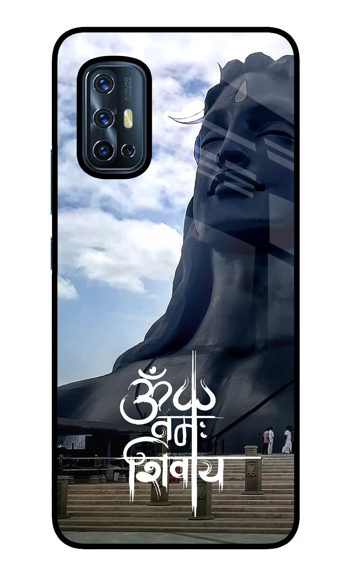 Om Namah Shivay Vivo V17 Glass Case - Om Namah Shivay Vivo V17 Glass Case Om Namah Shivay Vivo V17 Glass Case