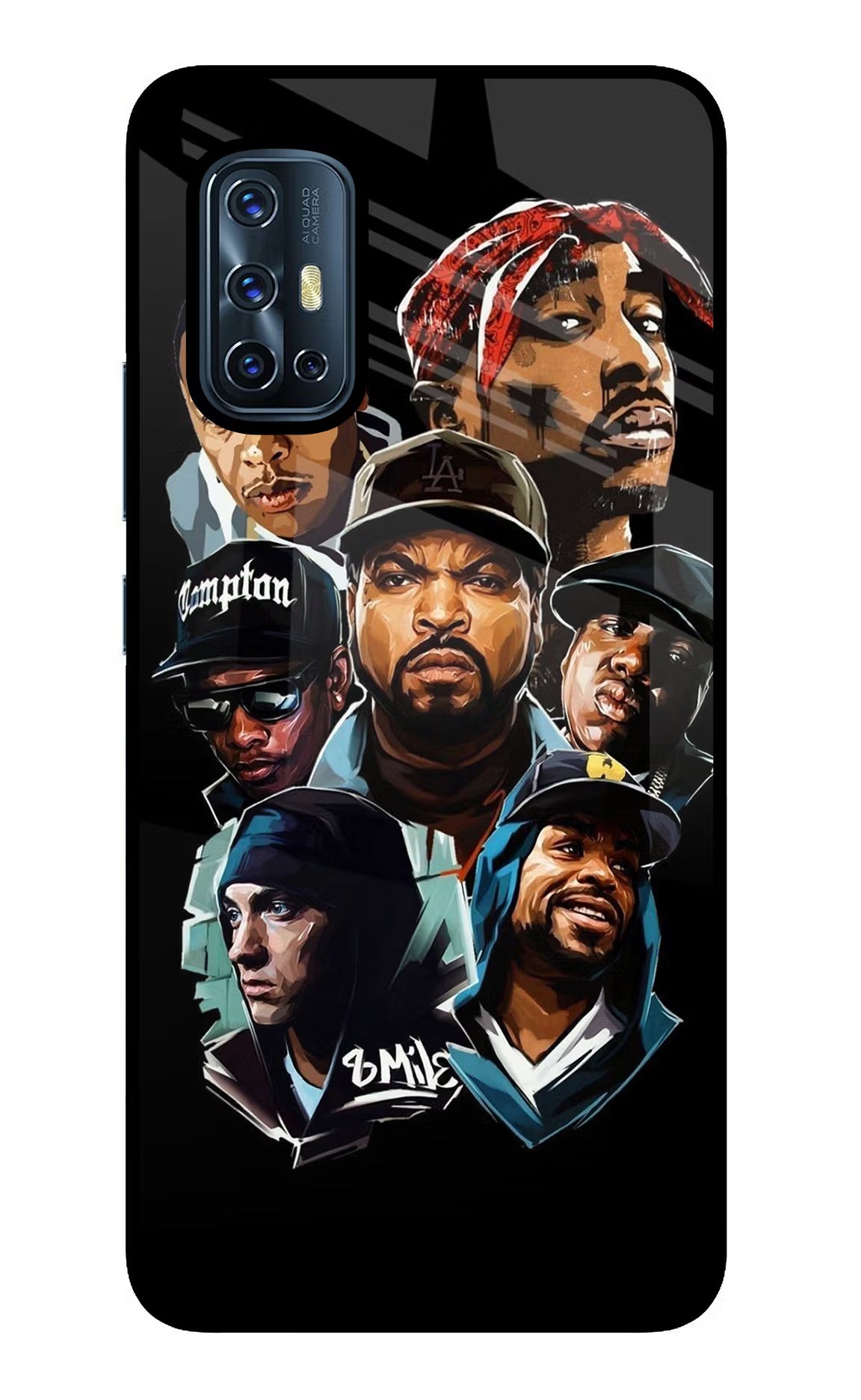 Rappers Vivo V17 Glass Case - Rappers Vivo V17 Glass Case Rappers Vivo V17 Glass Case