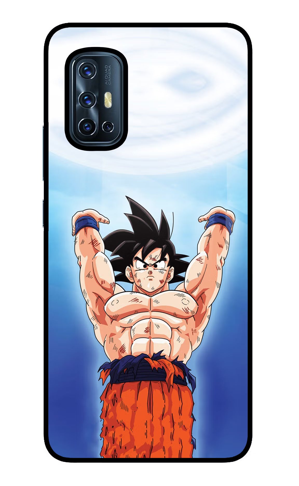 Goku Power Vivo V17 Glass Case - Goku Power Vivo V17 Glass Case Goku Power Vivo V17 Glass Case