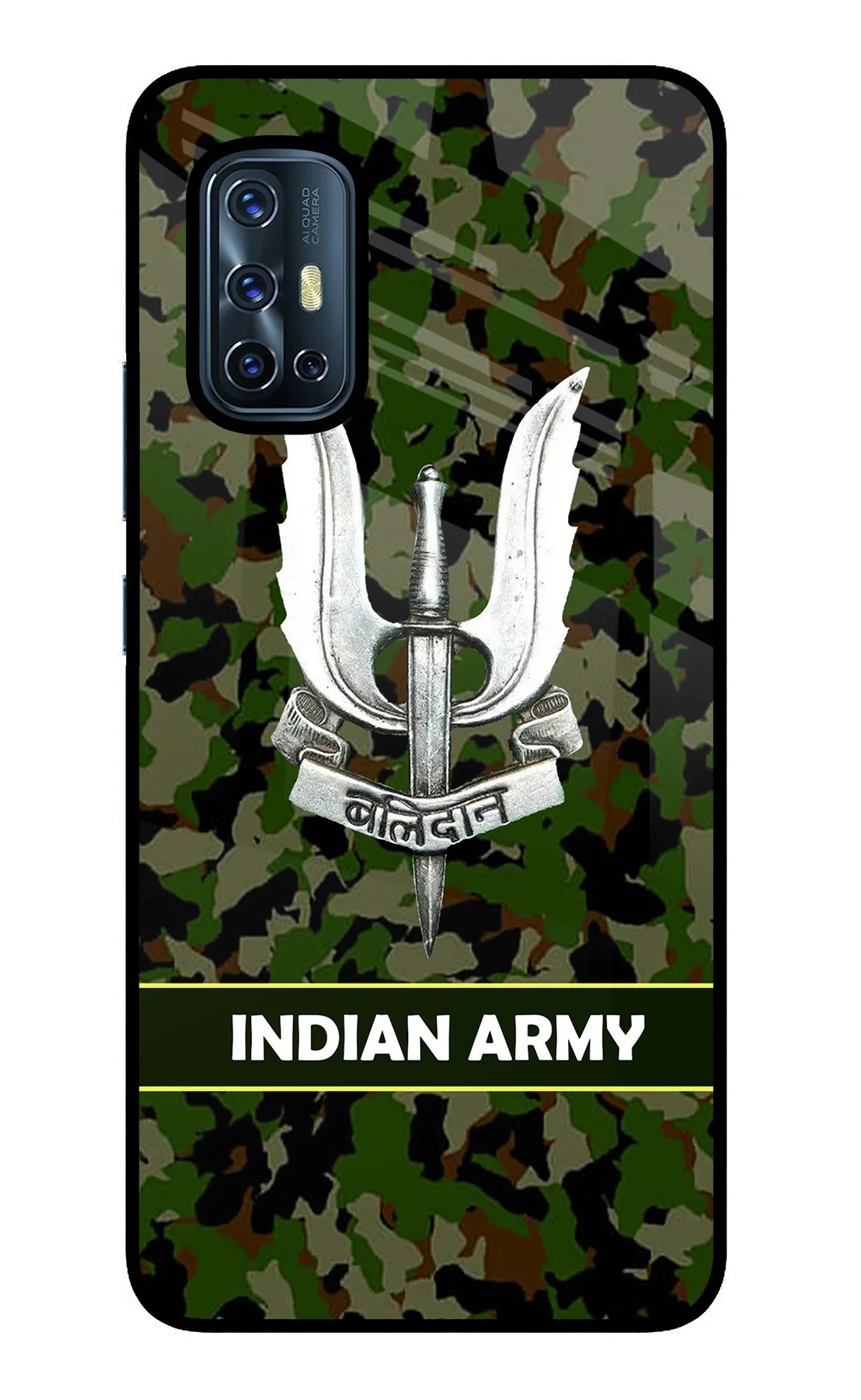Balidan Indian Logo Vivo V17 Glass Case - Balidan Indian Logo Vivo V17 Glass Case Balidan Indian Logo Vivo V17 Glass Case