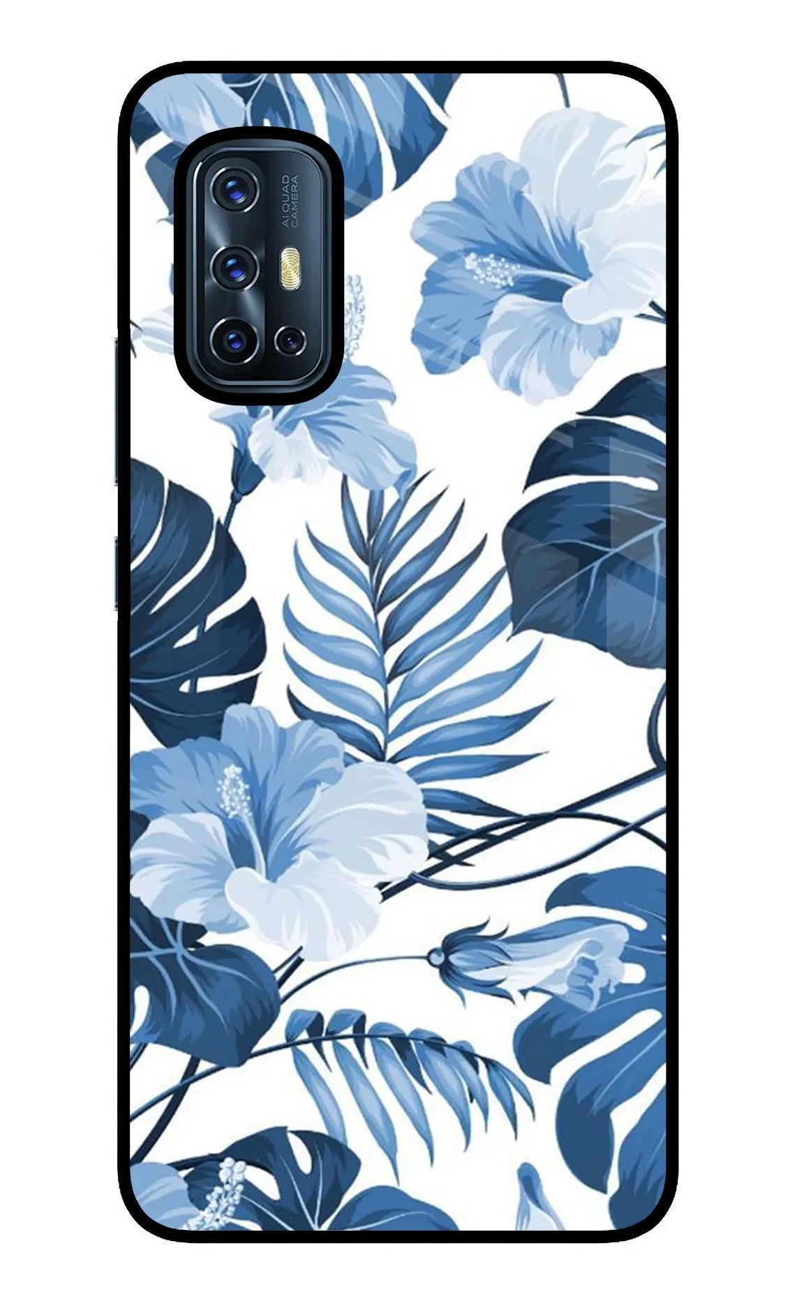 Fabric Art Vivo V17 Glass Case - Fabric Art Vivo V17 Glass Case Fabric Art Vivo V17 Glass Case
