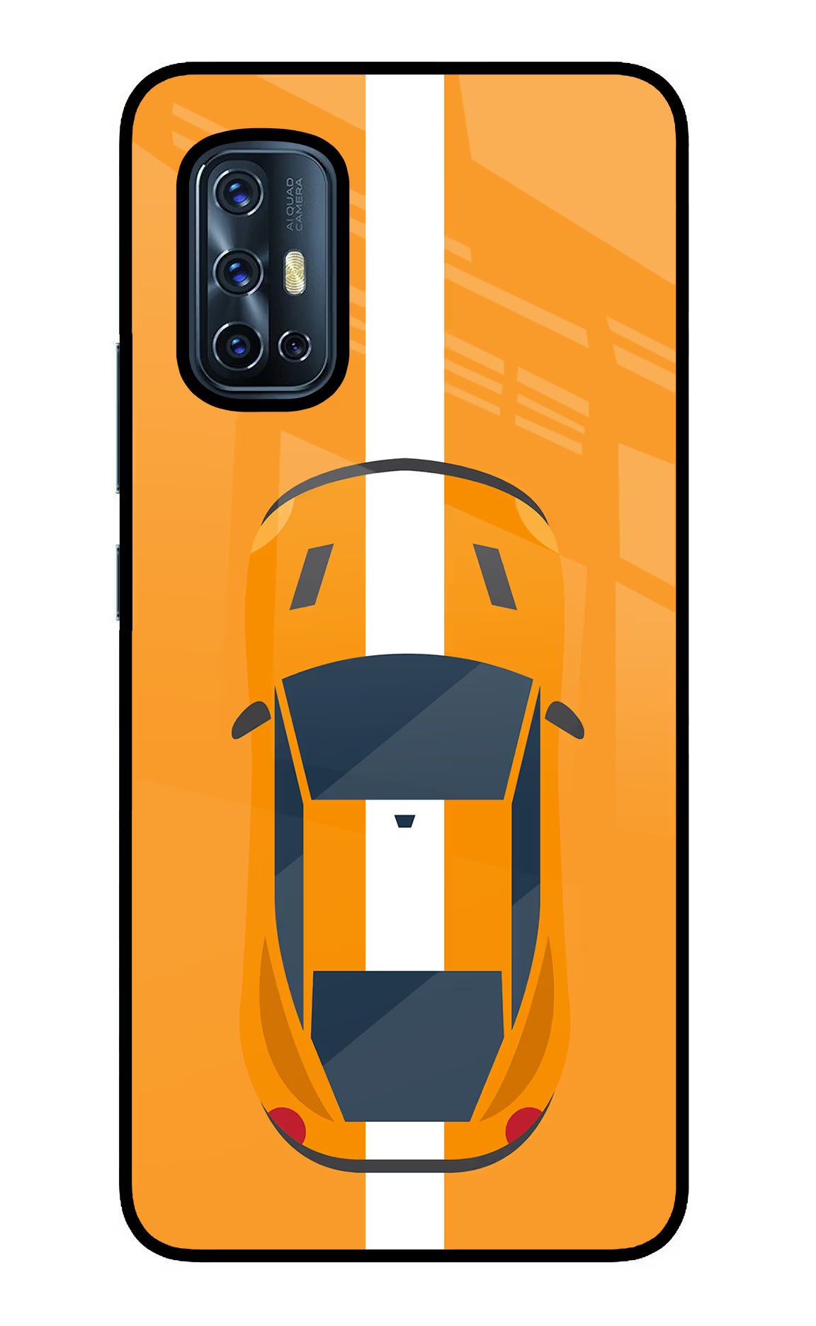 Highway Pursuit Vivo V17 Back Cover - Highway Pursuit Vivo V17 Glass Case Back Cover by Casekaro Highway Pursuit Vivo V17 Glass Case Back Cover by Casekaro