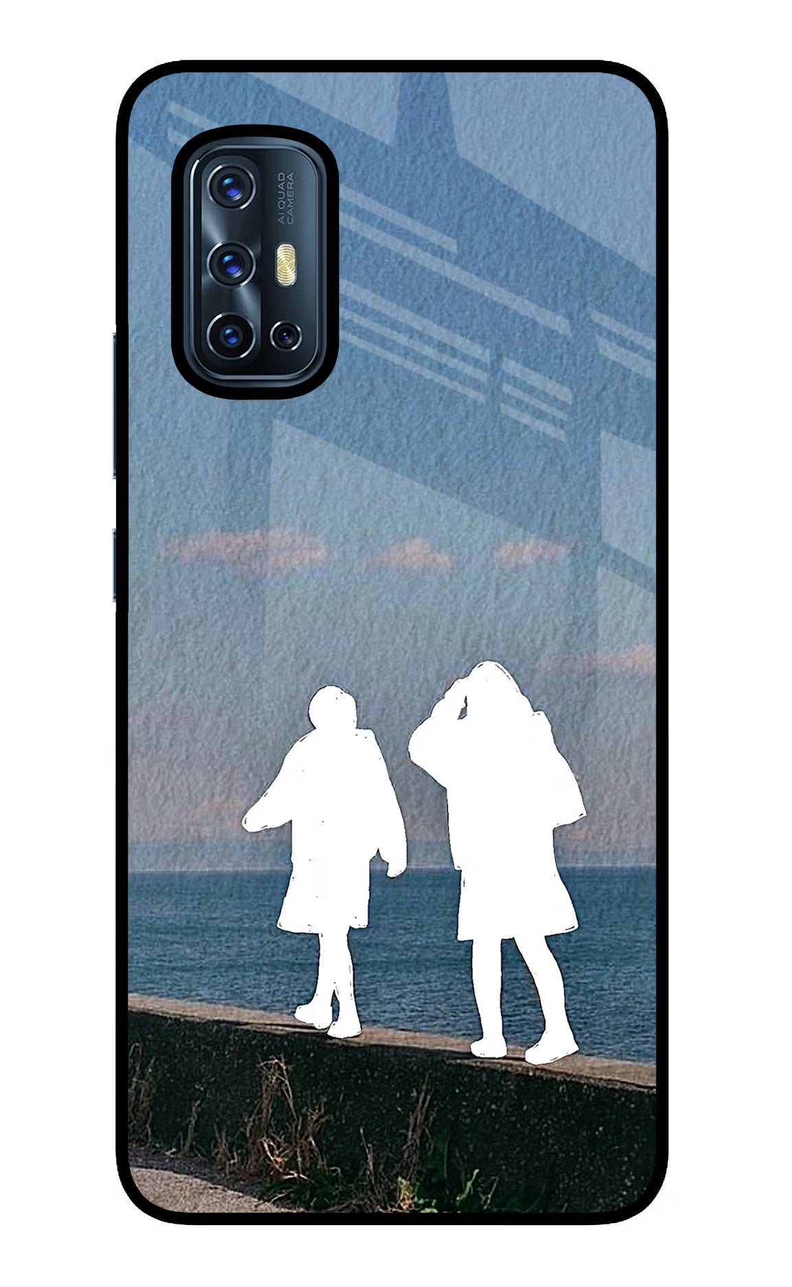 Coastal Dream Vivo V17 Glass Case - Coastal Dream Vivo V17 Glass Case Coastal Dream Vivo V17 Glass Case