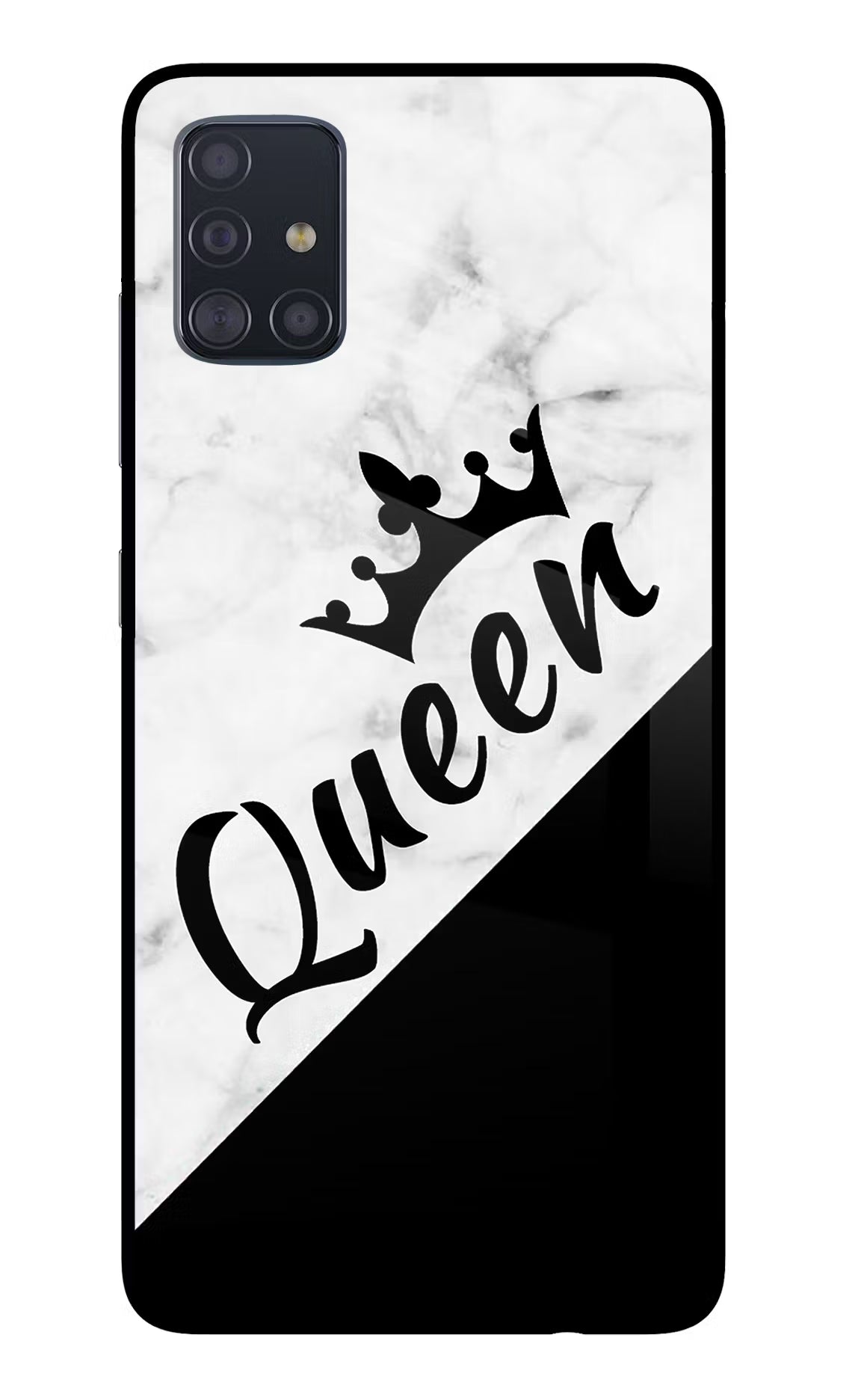 Queen Samsung A51 Glass Case - Queen Samsung A51 Glass Case Queen Samsung A51 Glass Case
