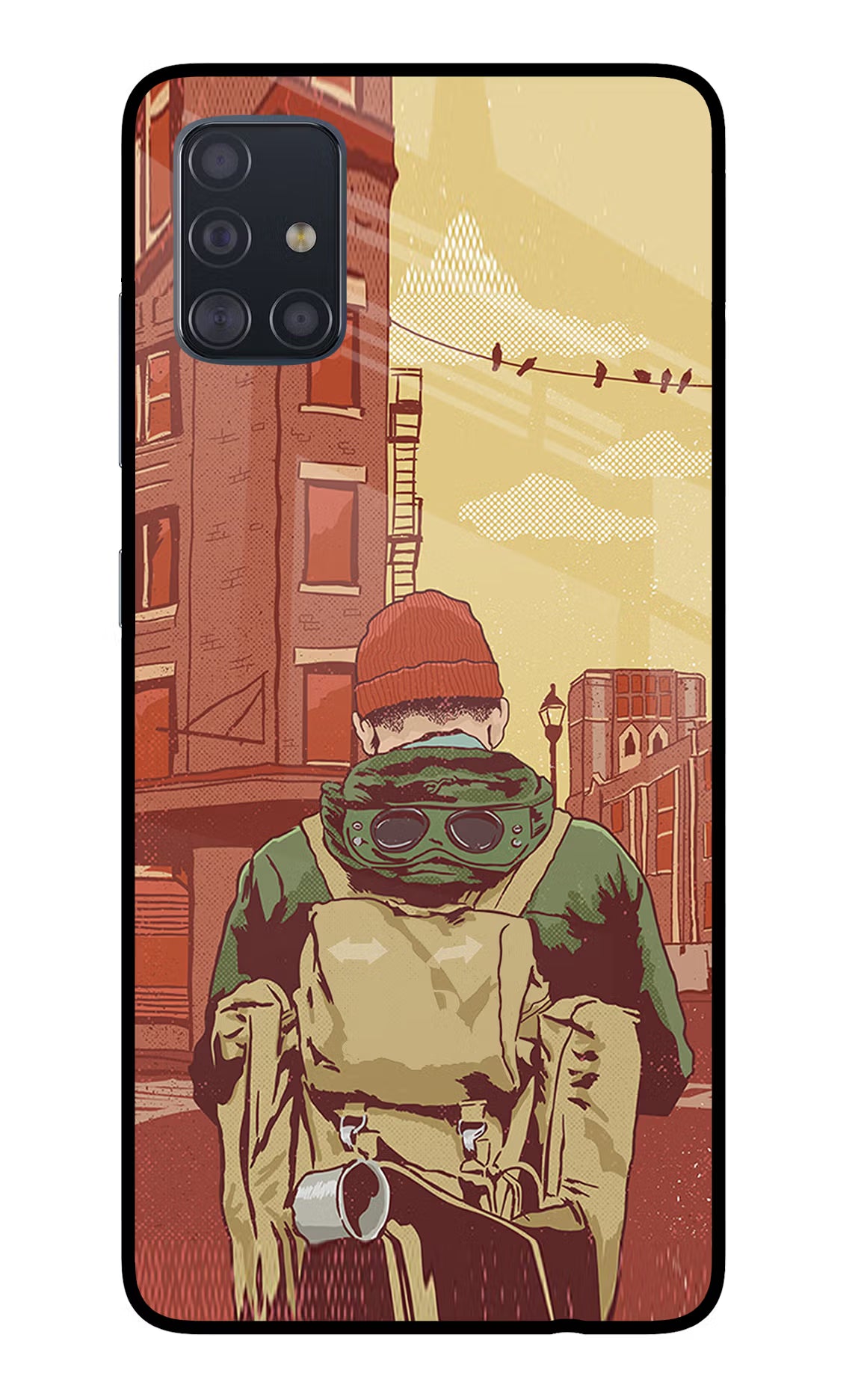 Adventurous Samsung A51 Back Cover - Adventurous Samsung A51 Glass Case Back Cover by Casekaro Adventurous Samsung A51 Glass Case Back Cover by Casekaro